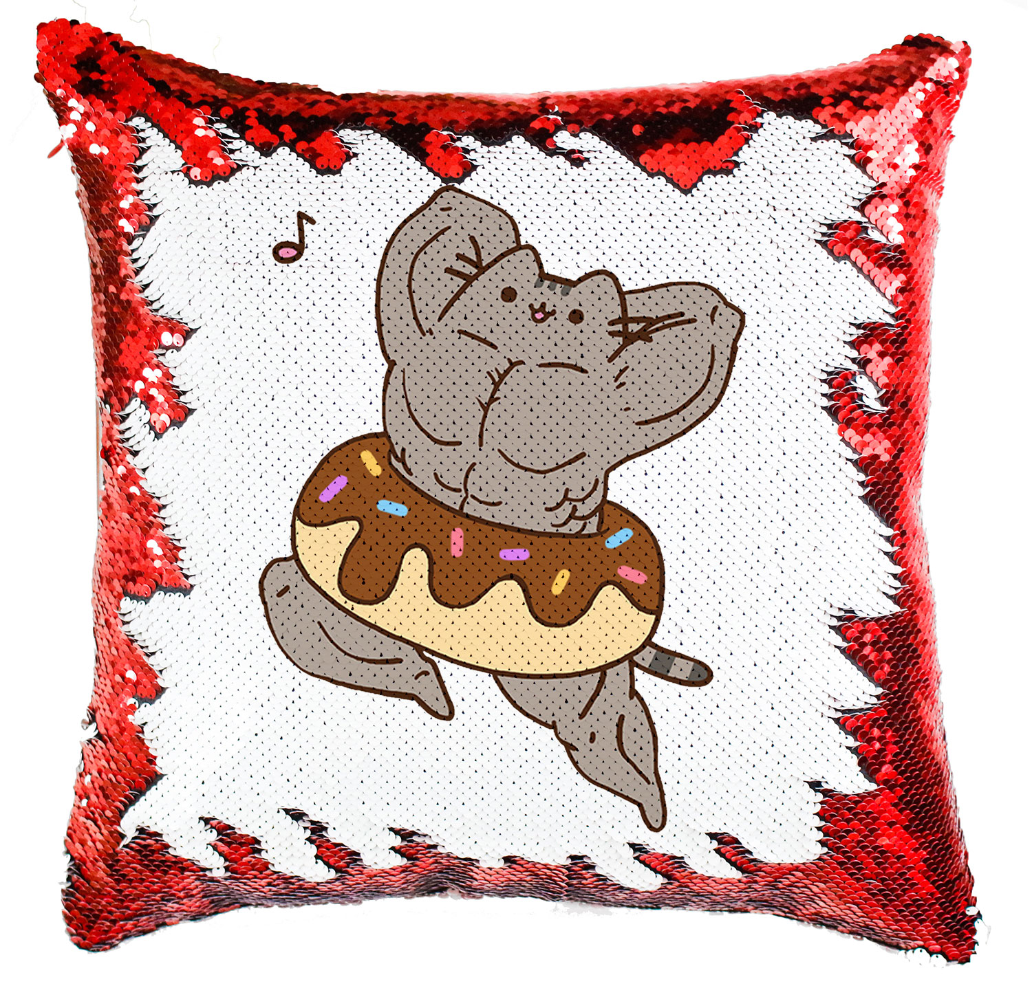 Izmos Pusheen Macska Macskás Simiflitteres Párnahuzat