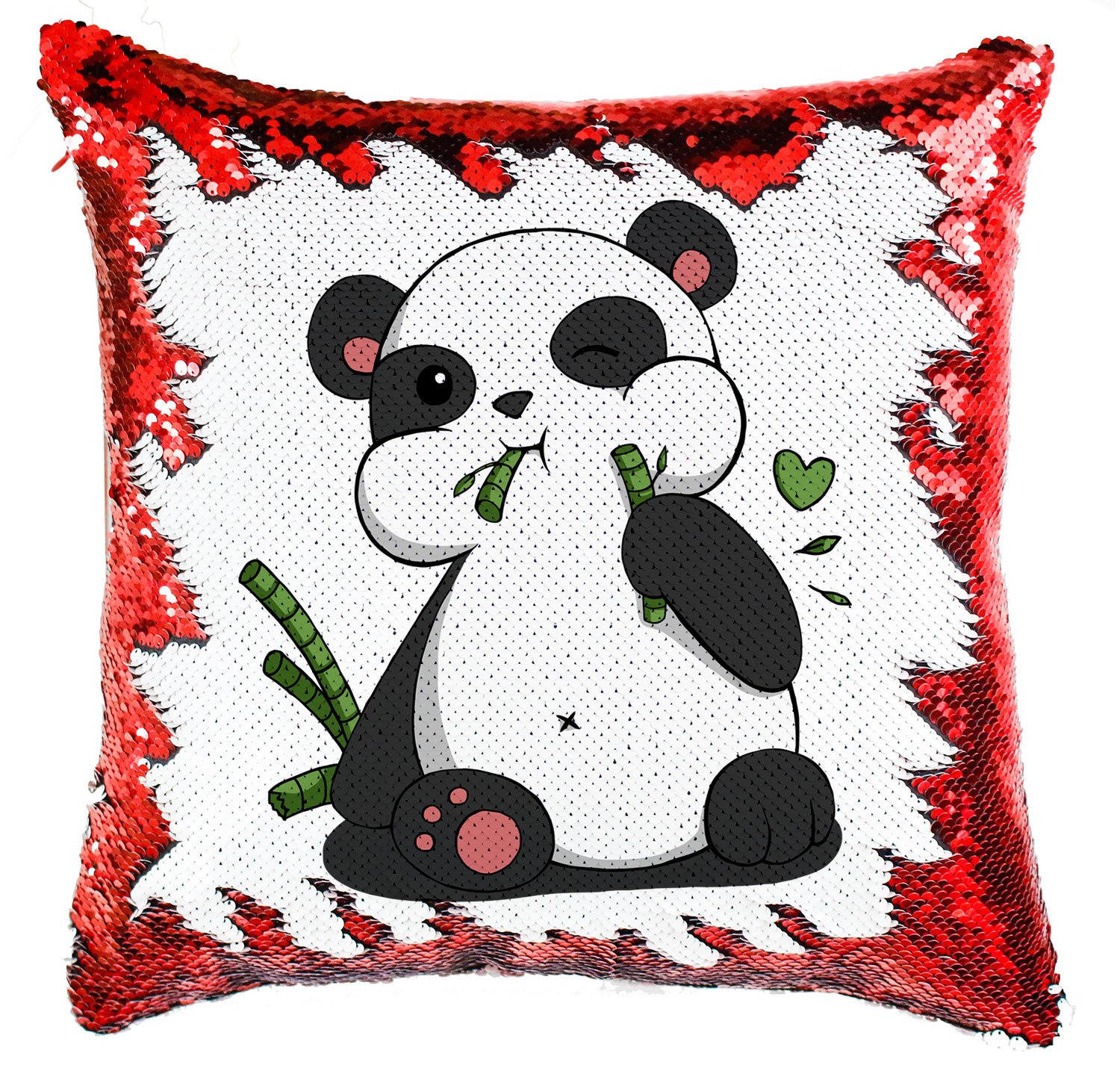 Panda pandás Simiflitteres Párnahuzat