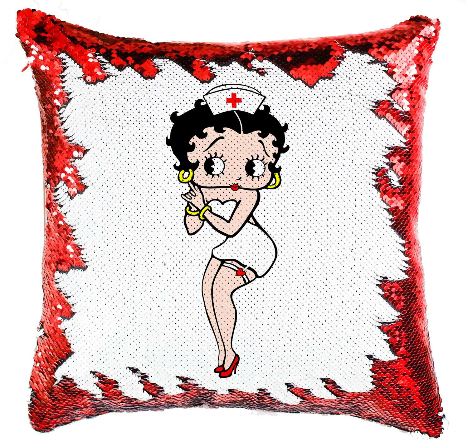 Betty Boop Simiflitteres Párnahuzat