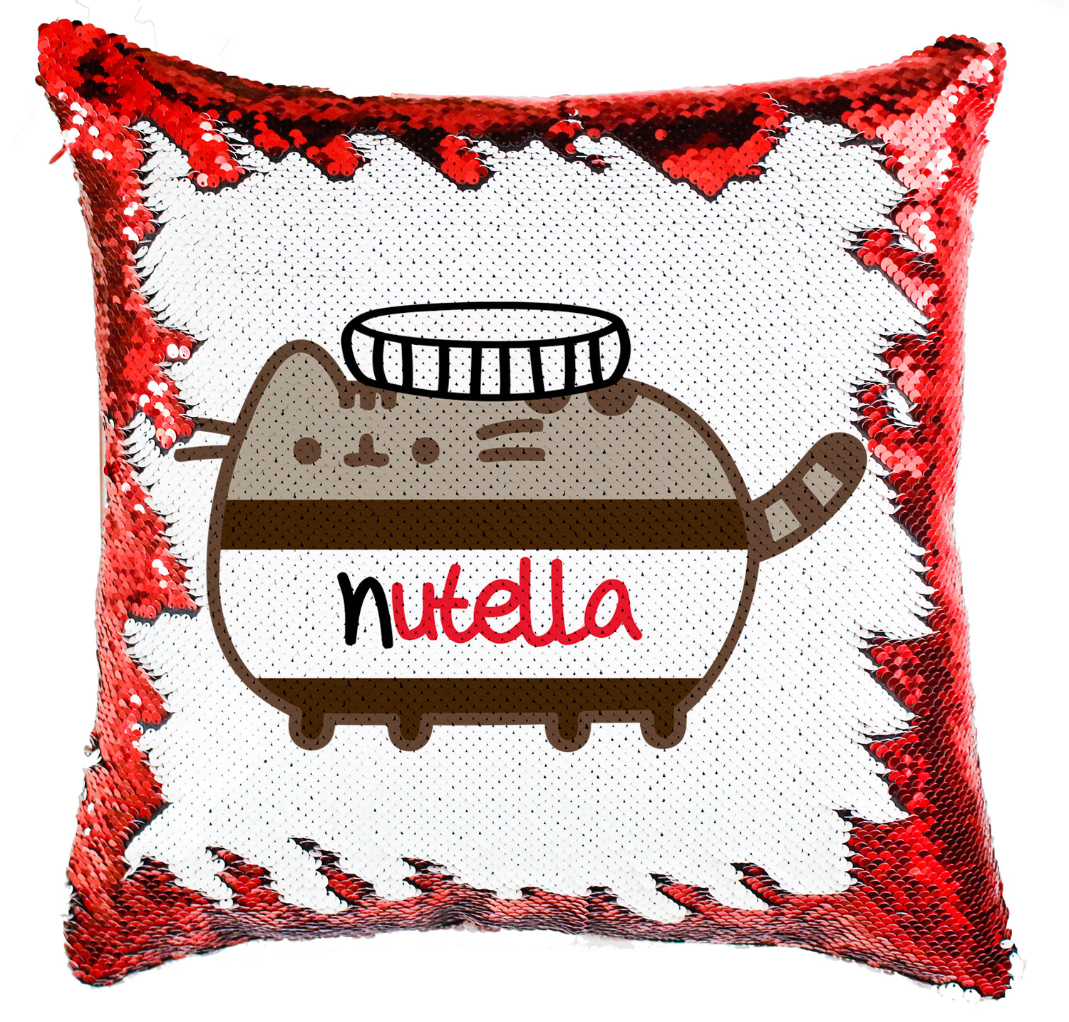 Nutella Pusheen Simiflitteres Párnahuzat