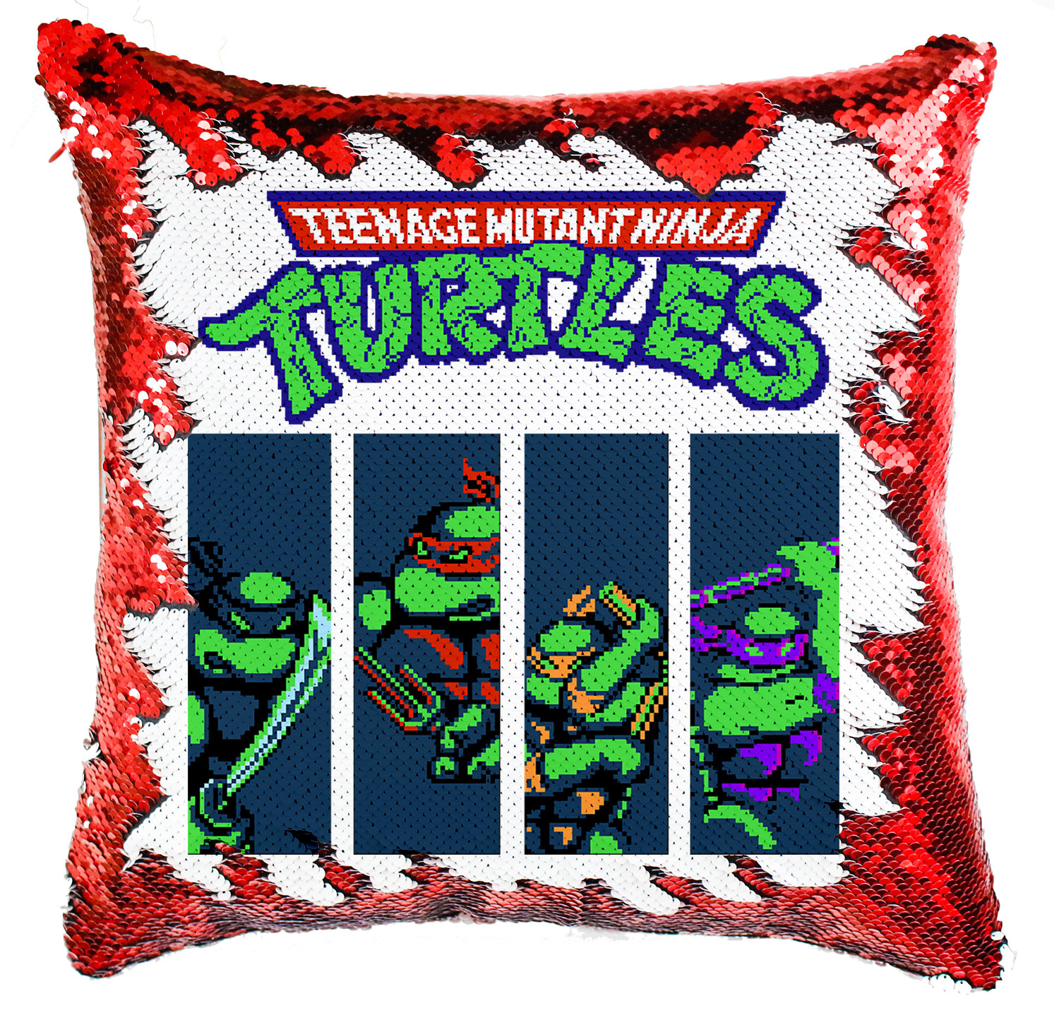 Tini Ninja Teknőcök tmnt Simiflitteres Párnahuzat