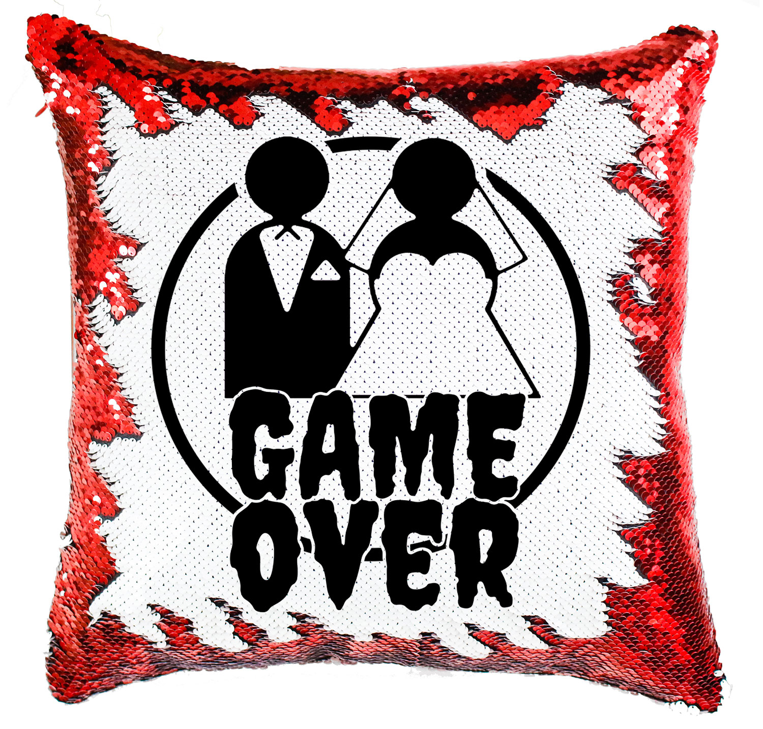 game over legénybúcsú humor Simiflitteres Párnahuzat