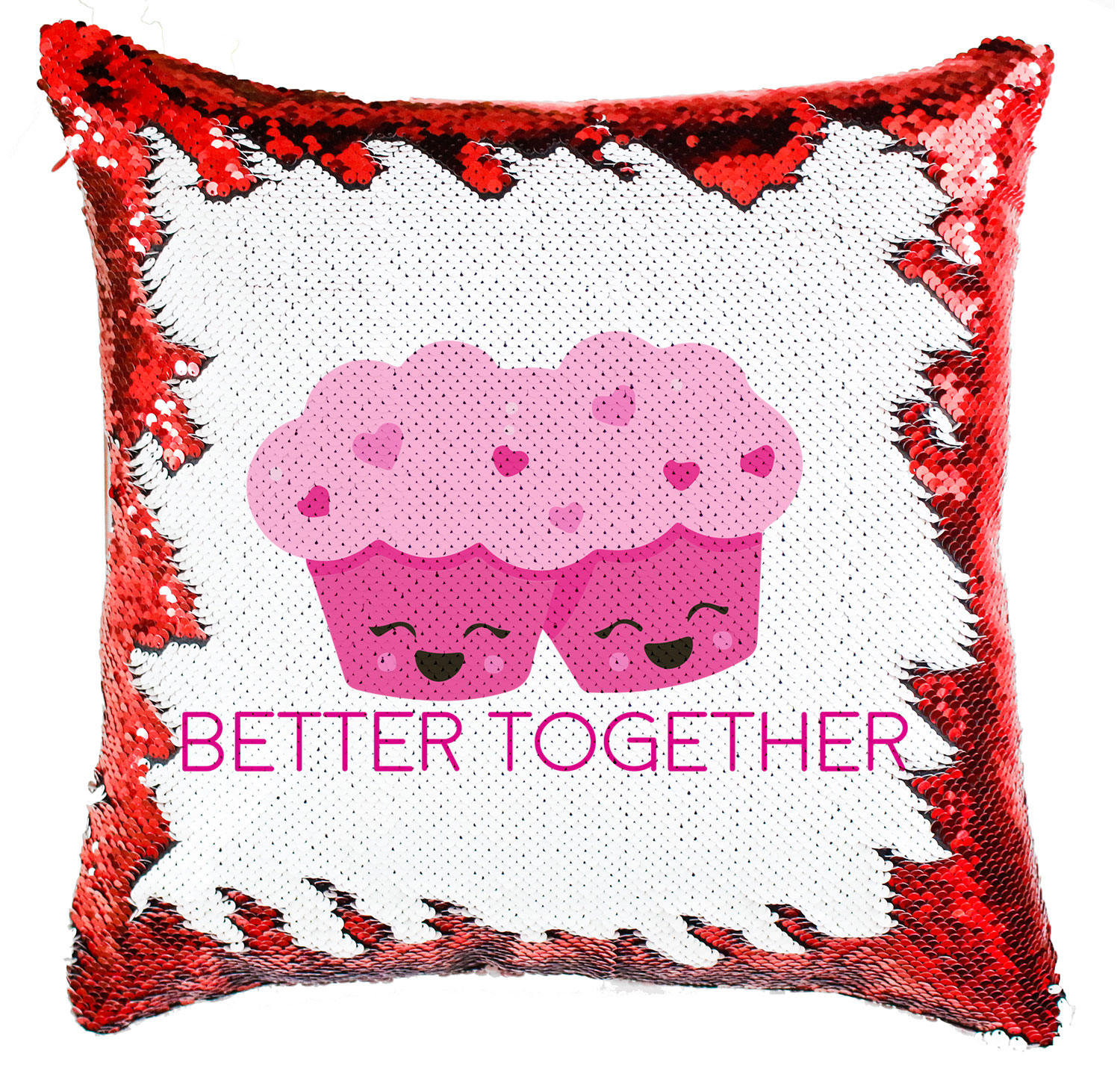 bff best friends together barátság Simiflitteres Párnahuzat