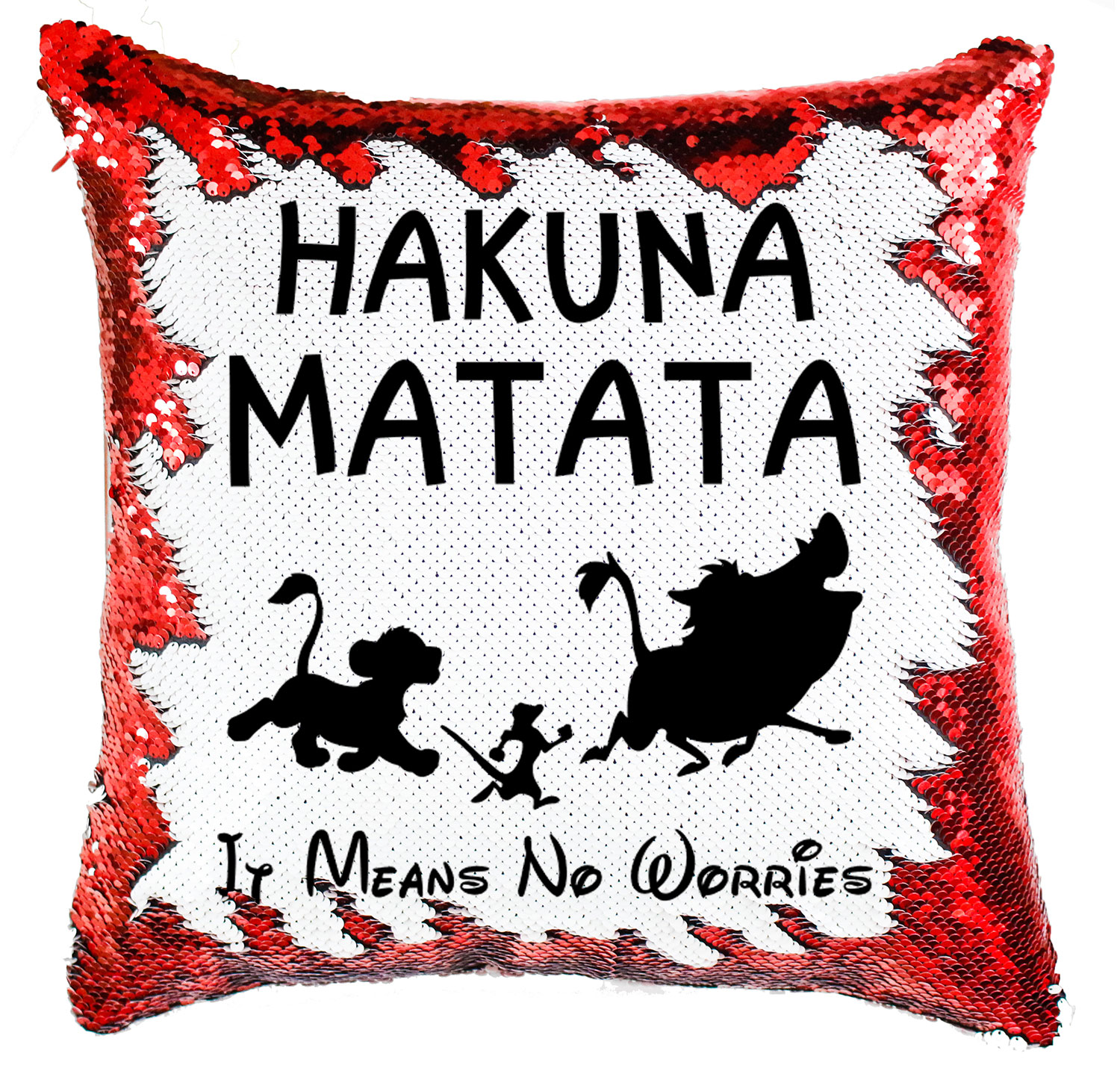 hakuna matata az oroszlánkirály Simiflitteres Párnahuzat