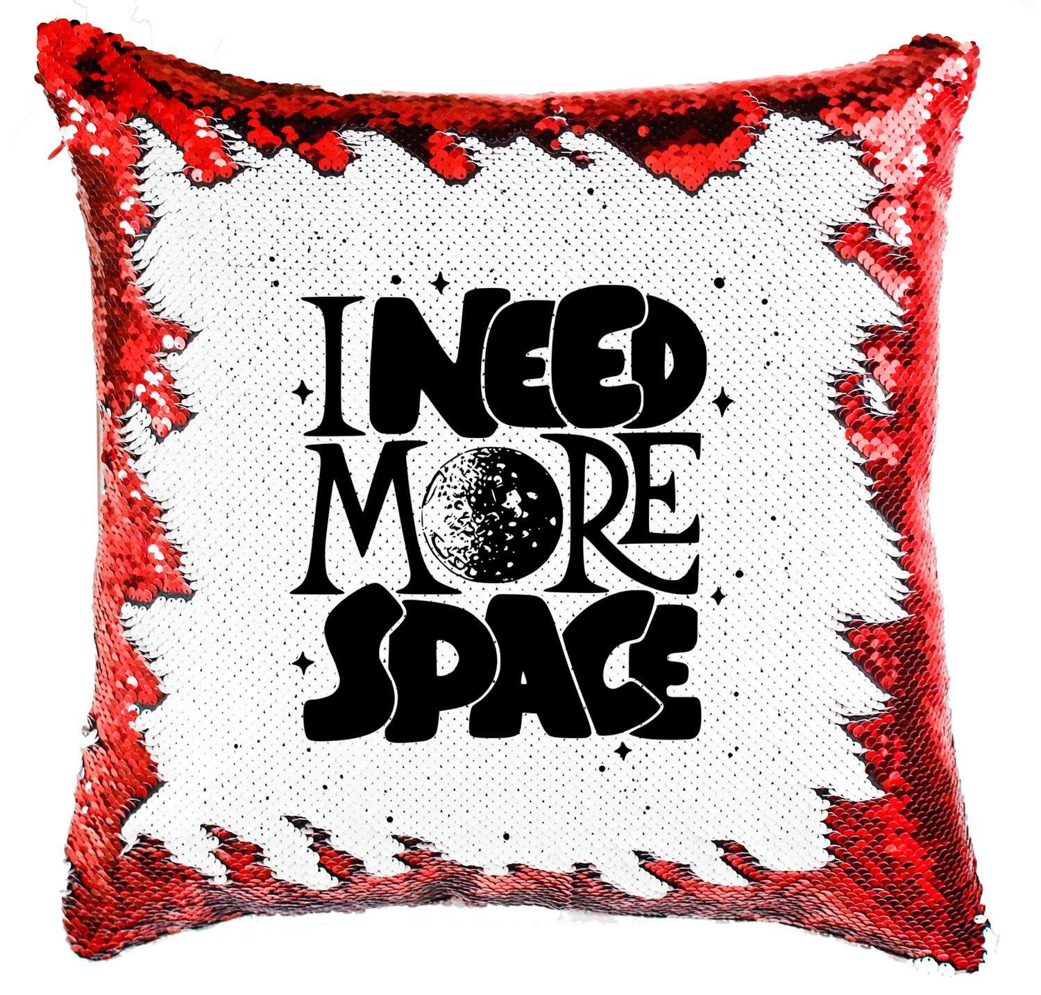 i need more space űr Simiflitteres Párnahuzat