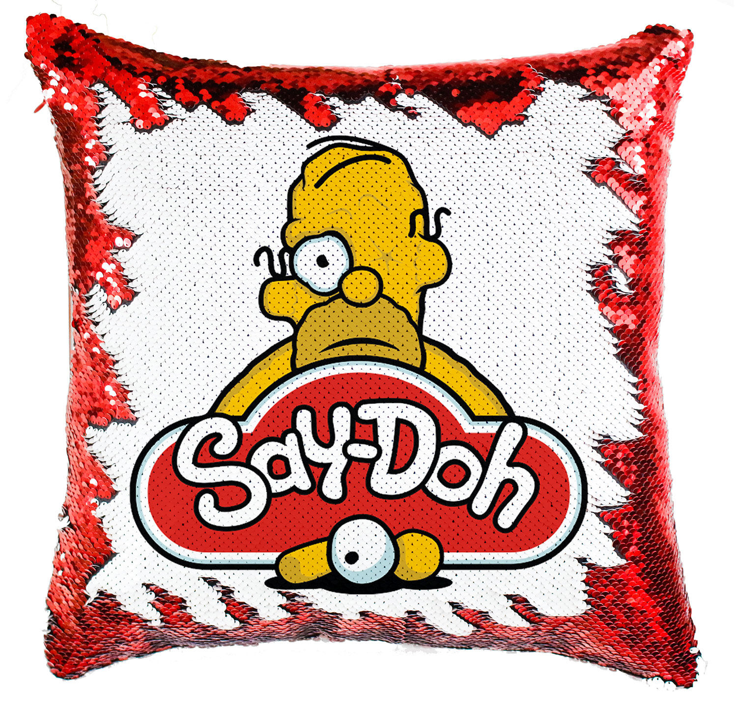 humor homer simpson play doh gyúrma Simiflitteres Párnahuzat
