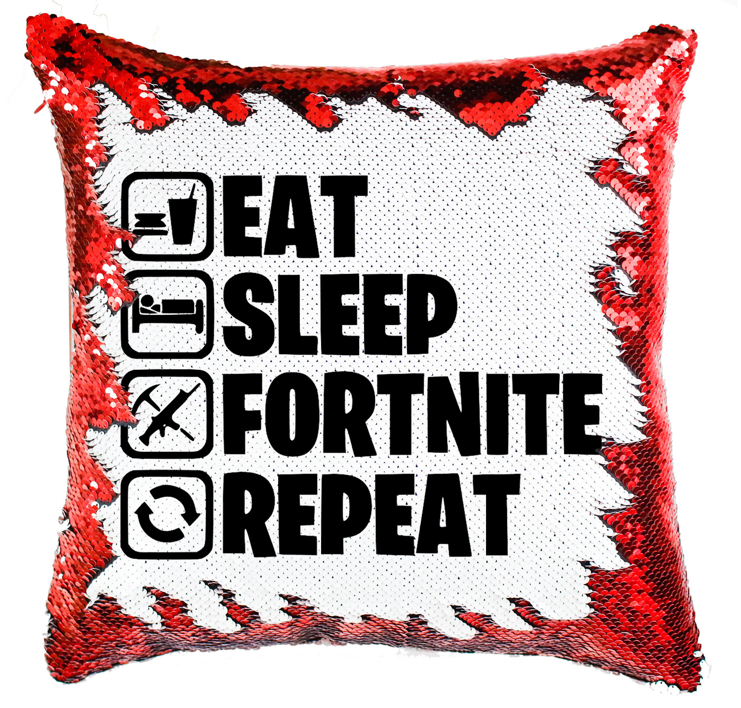 eat sleep fortnite repeat Simiflitteres Párnahuzat