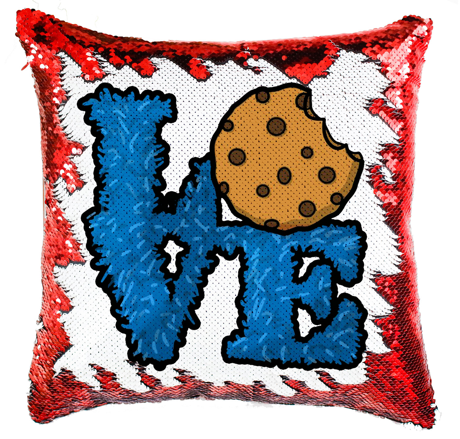sütiszörny cookie love Simiflitteres Párnahuzat