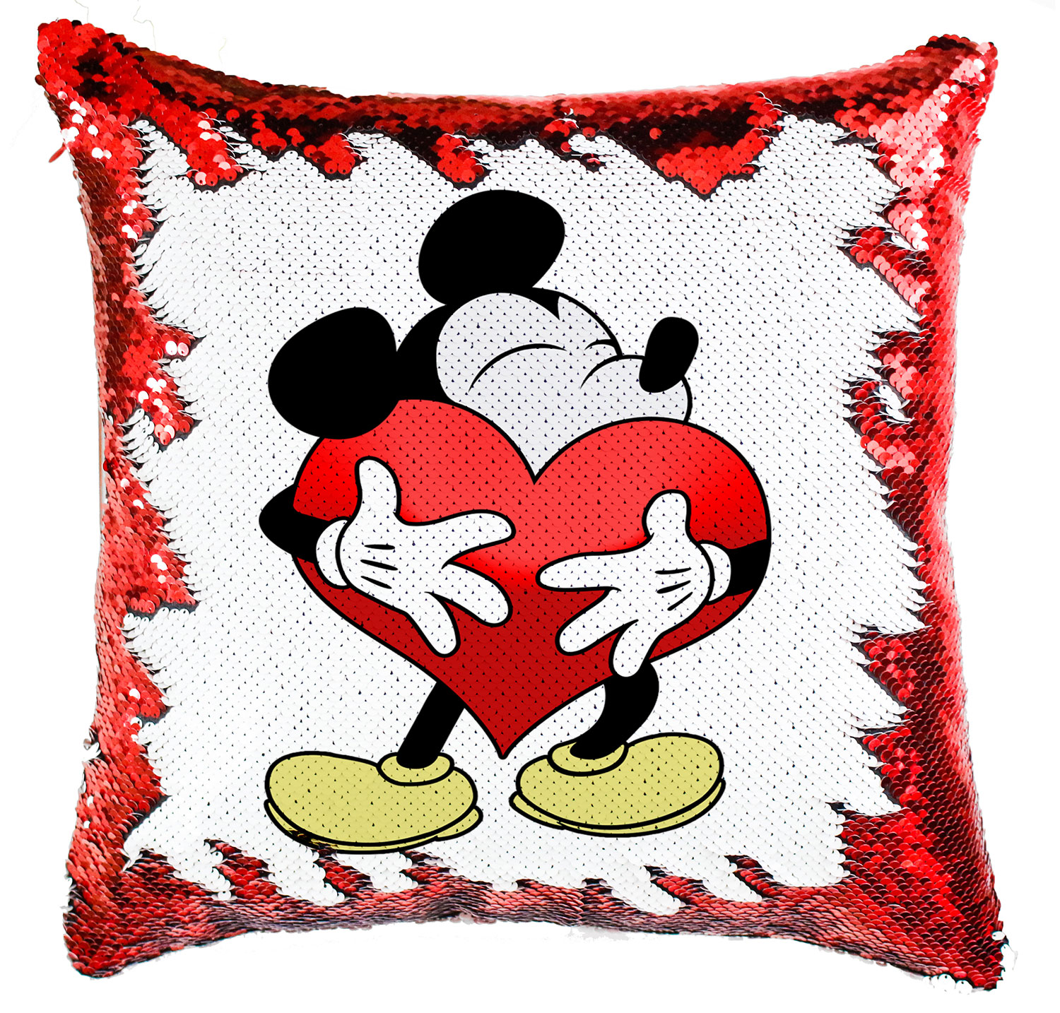 Mickey Egér Love Simiflitteres Párnahuzat