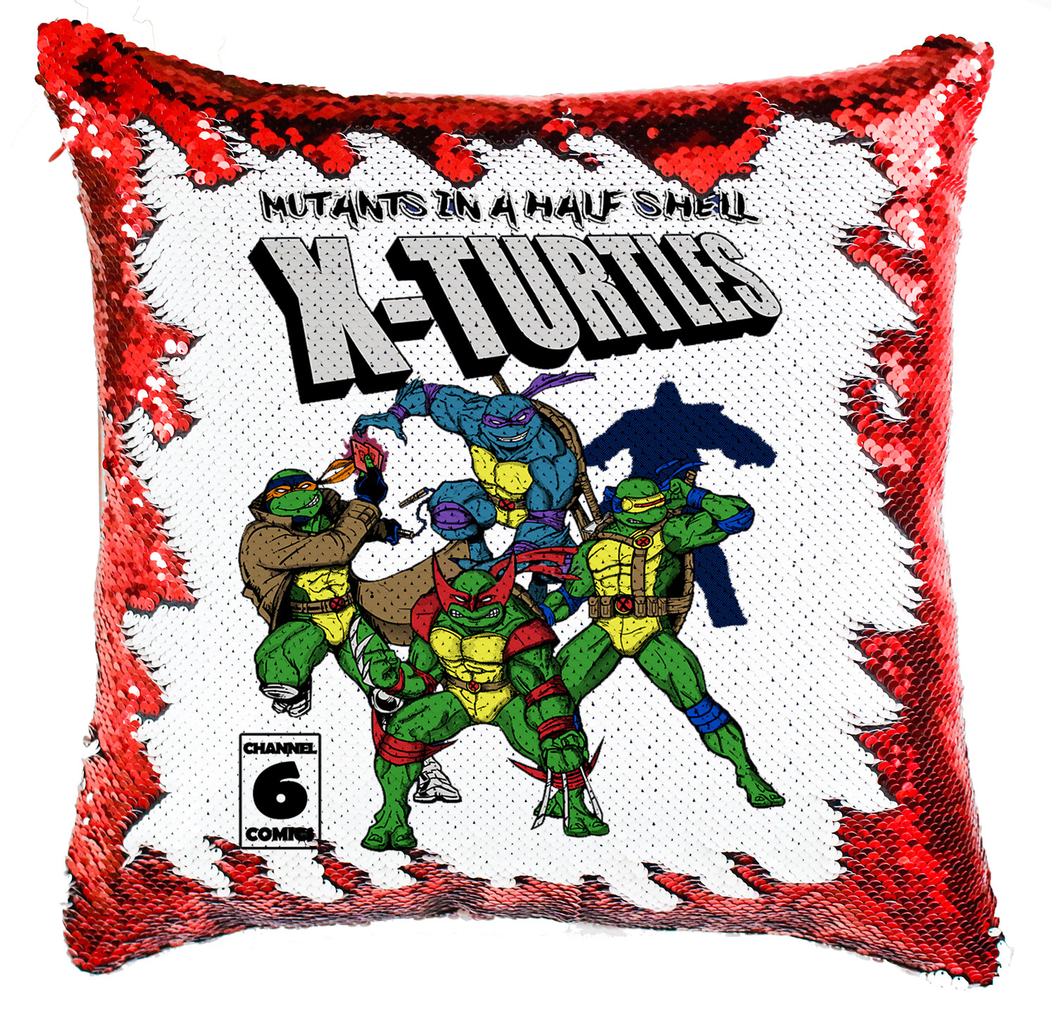 tini ninja teknőcök tmnt Simiflitteres Párnahuzat