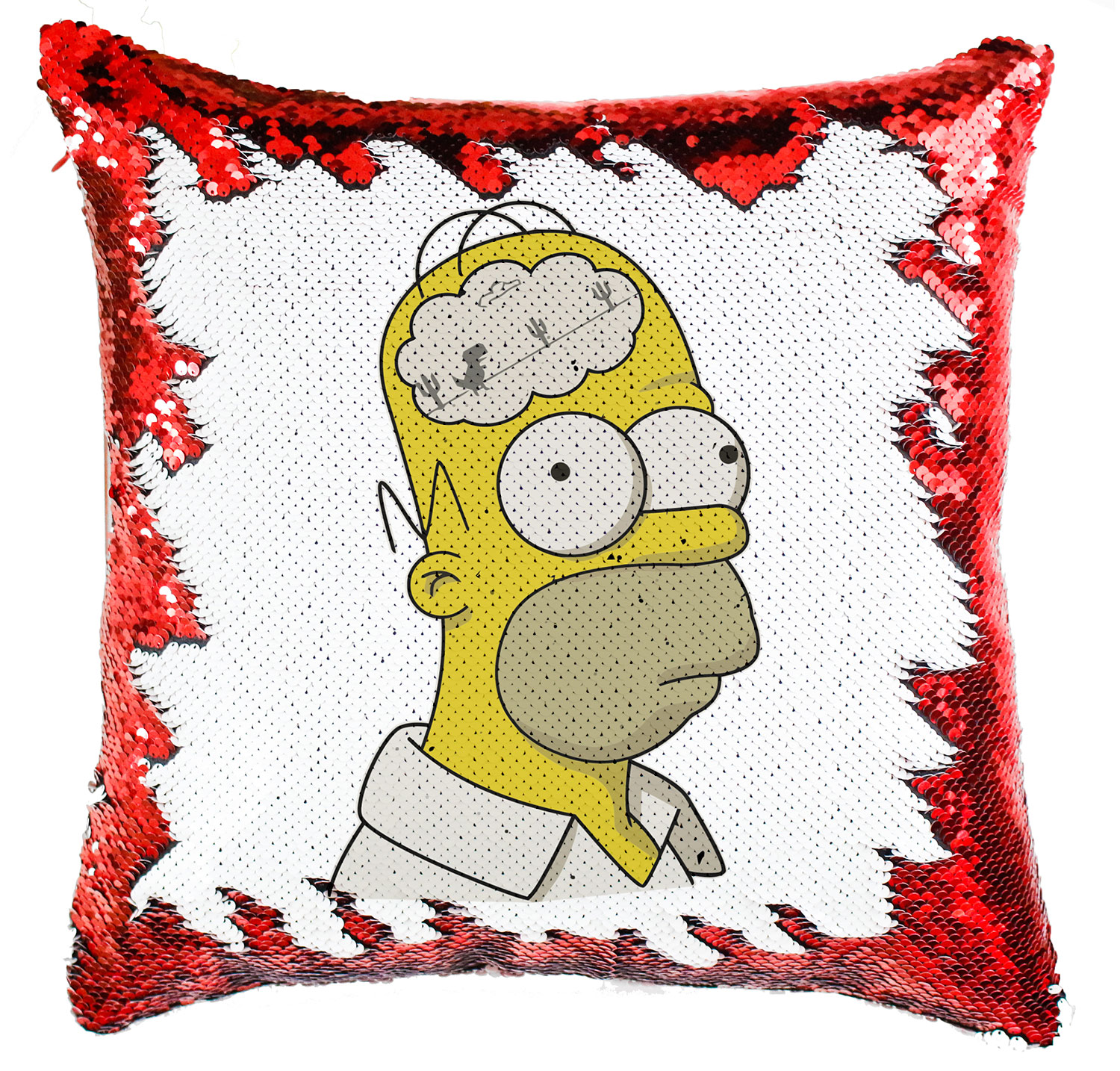homer simpson simpson család Simiflitteres Párnahuzat