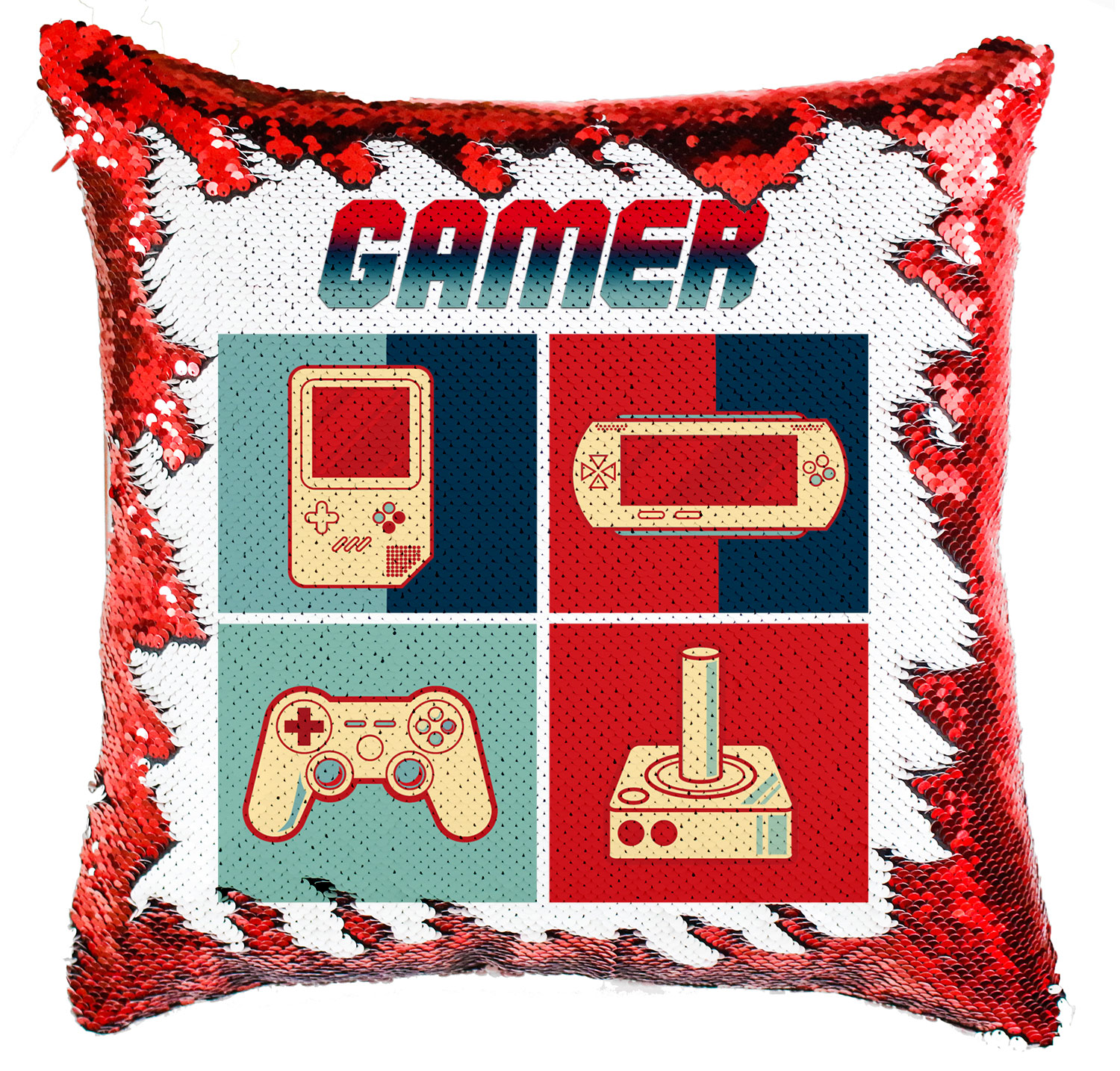 Gamer joystick gameboy Simiflitteres Párnahuzat
