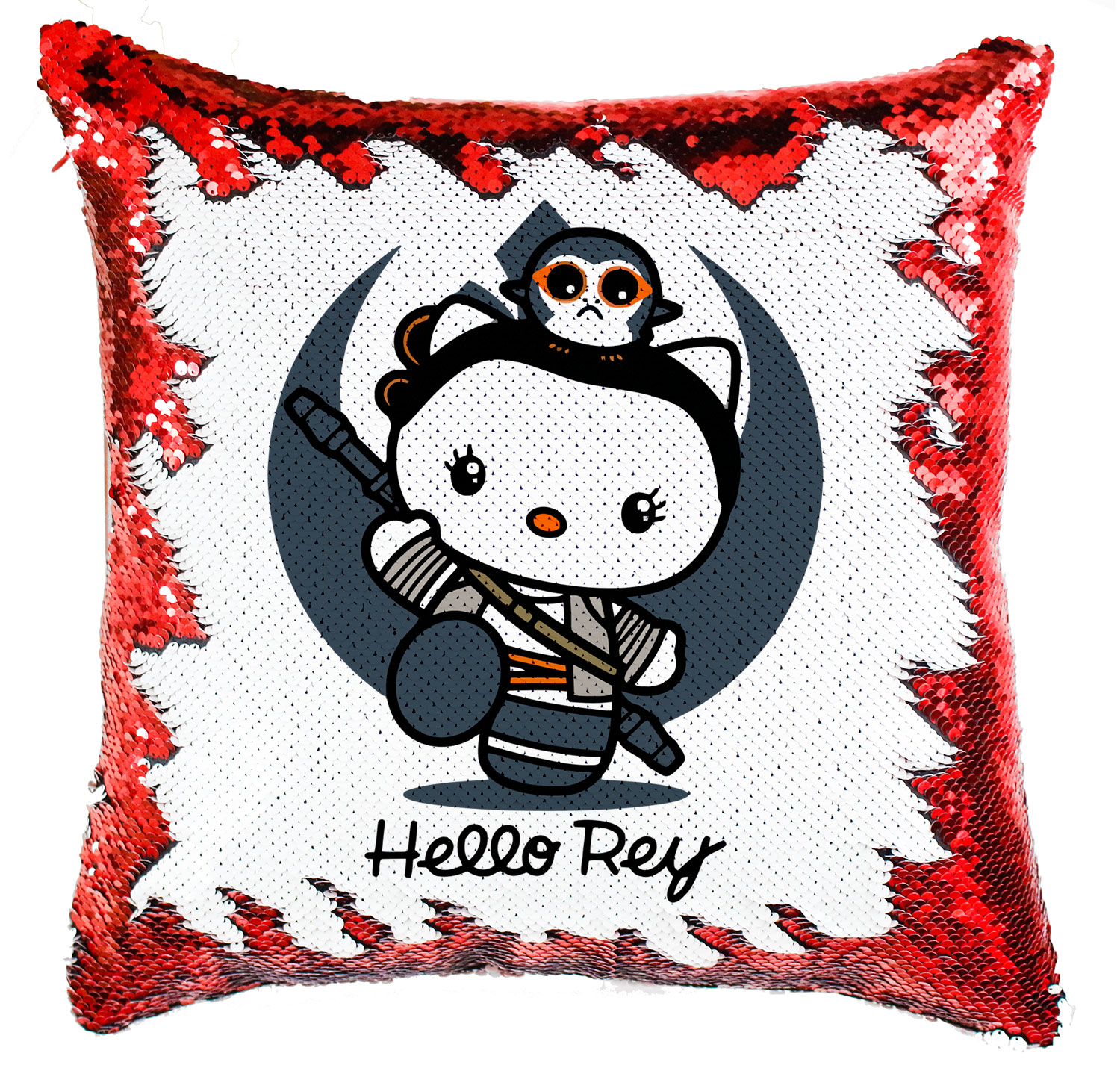hello rey star wars Simiflitteres Párnahuzat