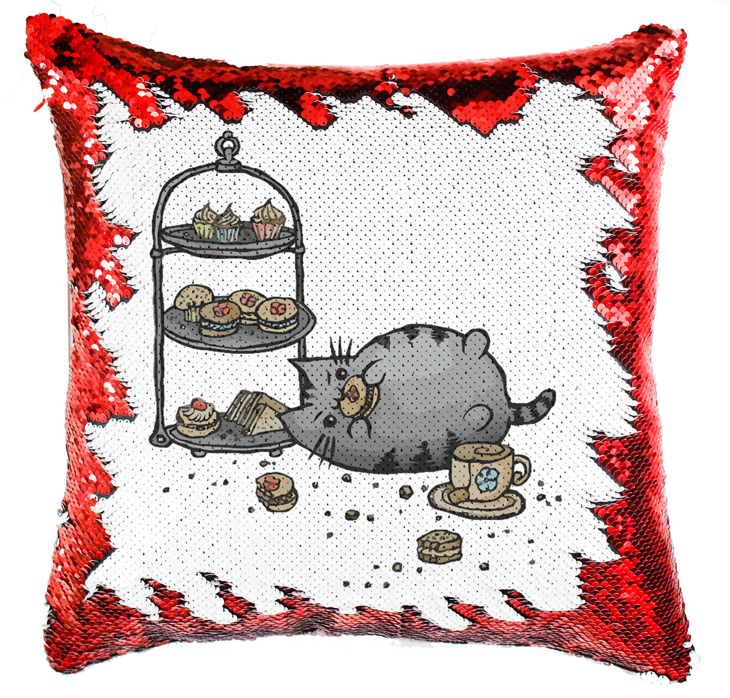 pusheen macska macskás cica cicás Simiflitteres Párnahuzat