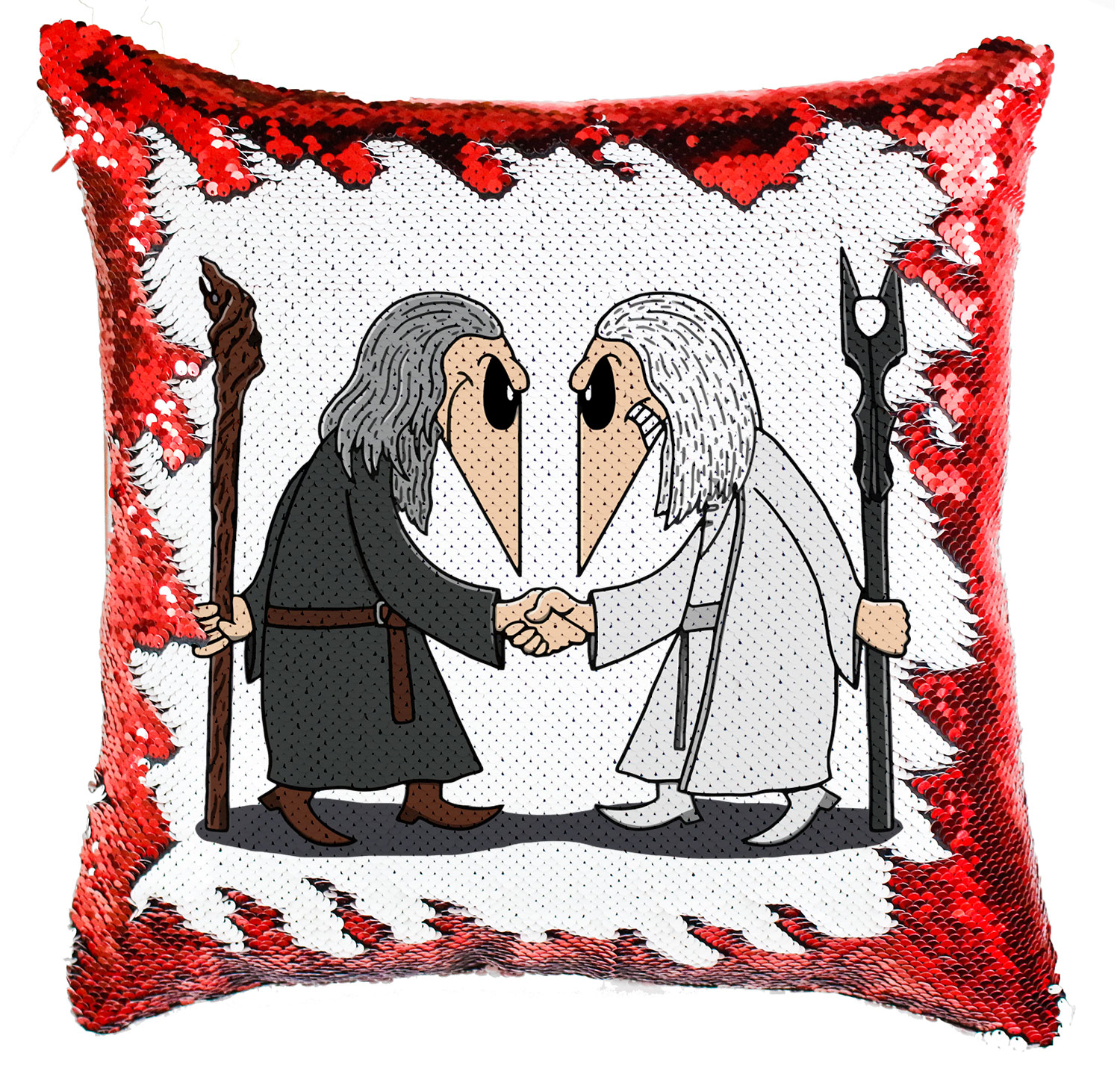 gandalf szarumán Simiflitteres Párnahuzat