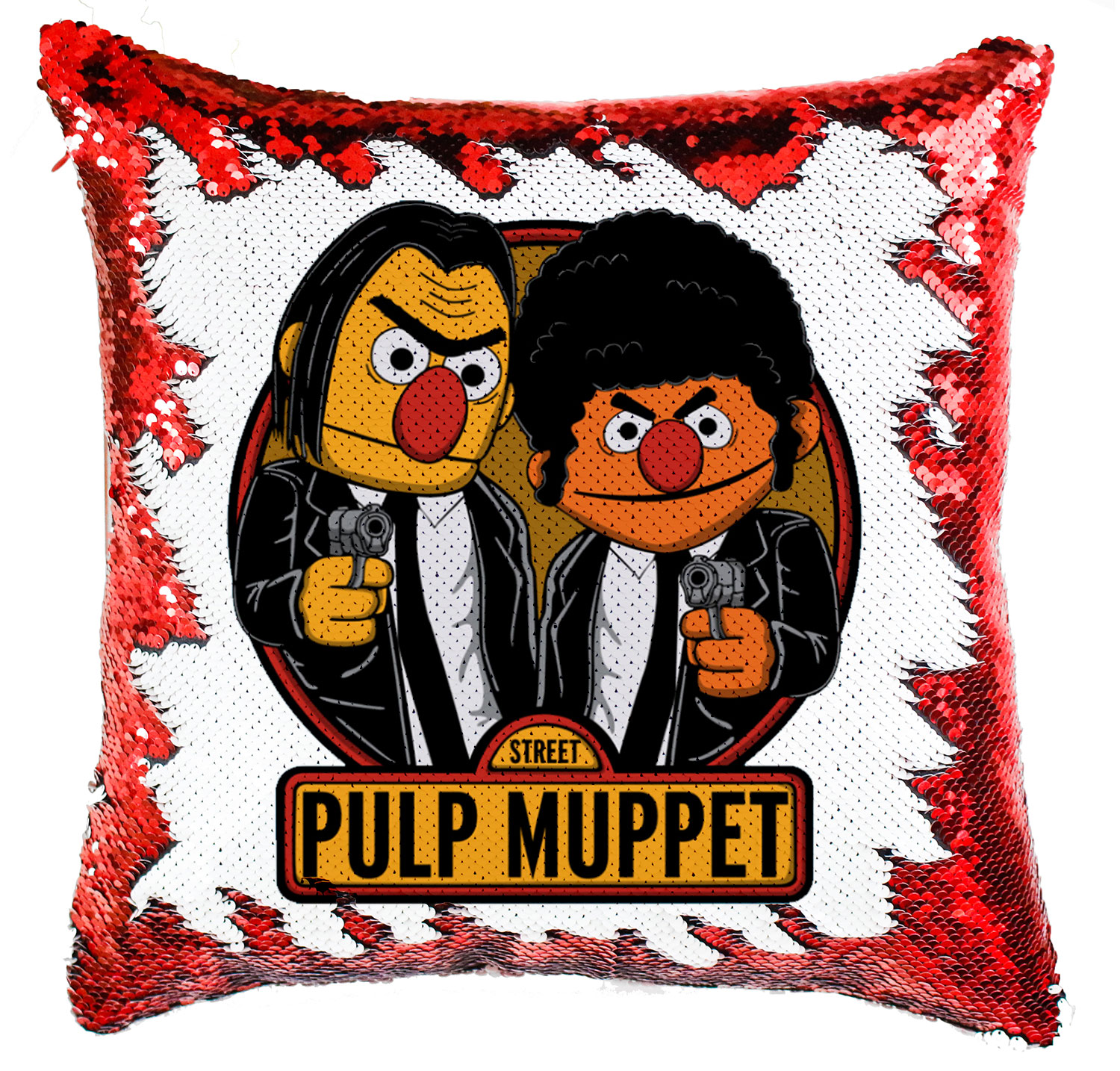 ponyvaregény muppets pulp fiction Simiflitteres Párnahuzat