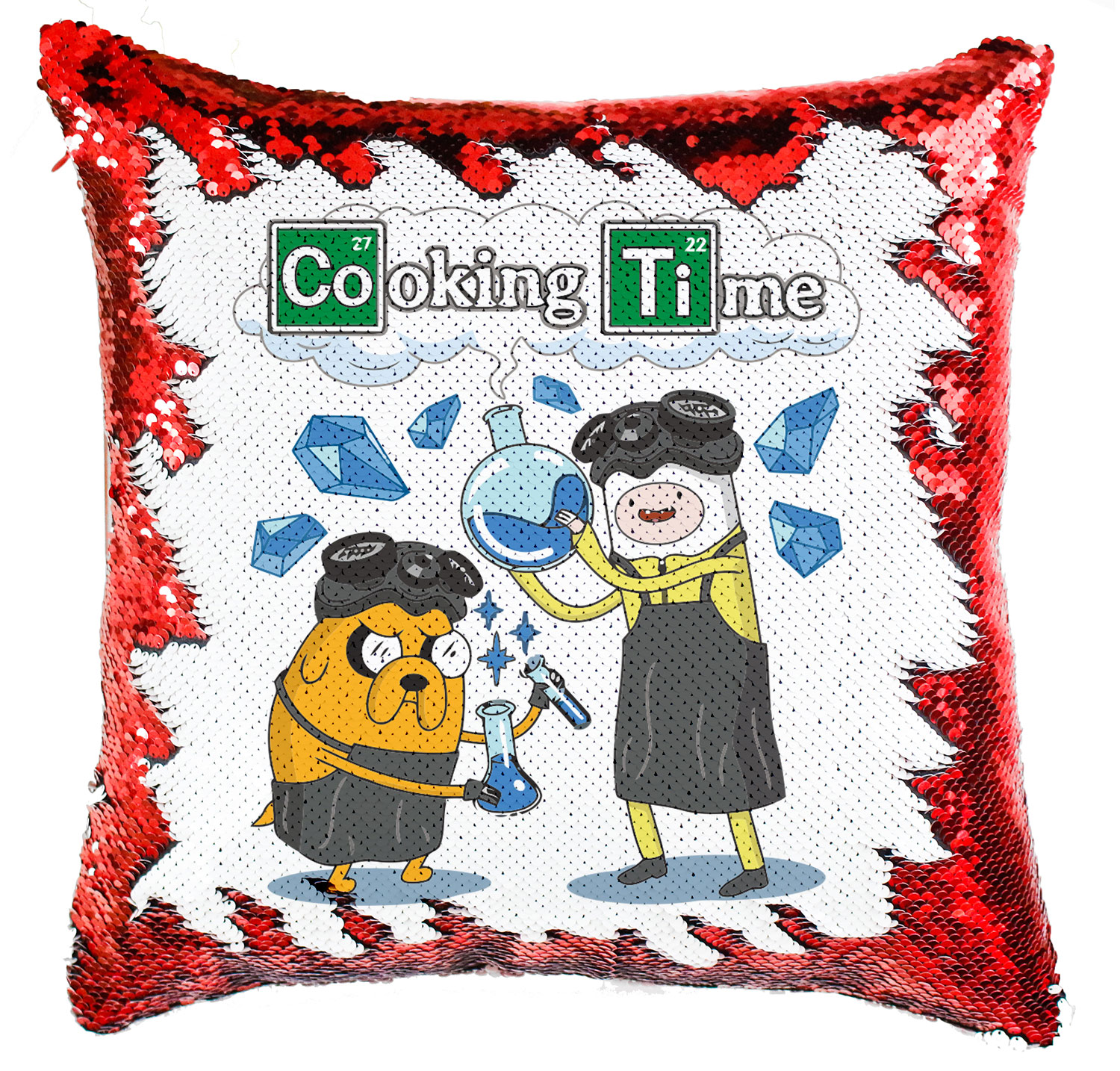 cooking time adventure time Simiflitteres Párnahuzat