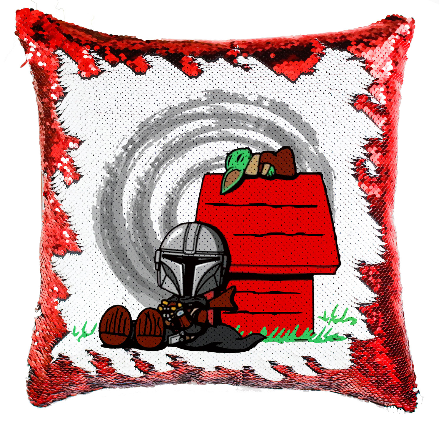 a mandalorian baba yoda baby yoda Simiflitteres Párnahuzat