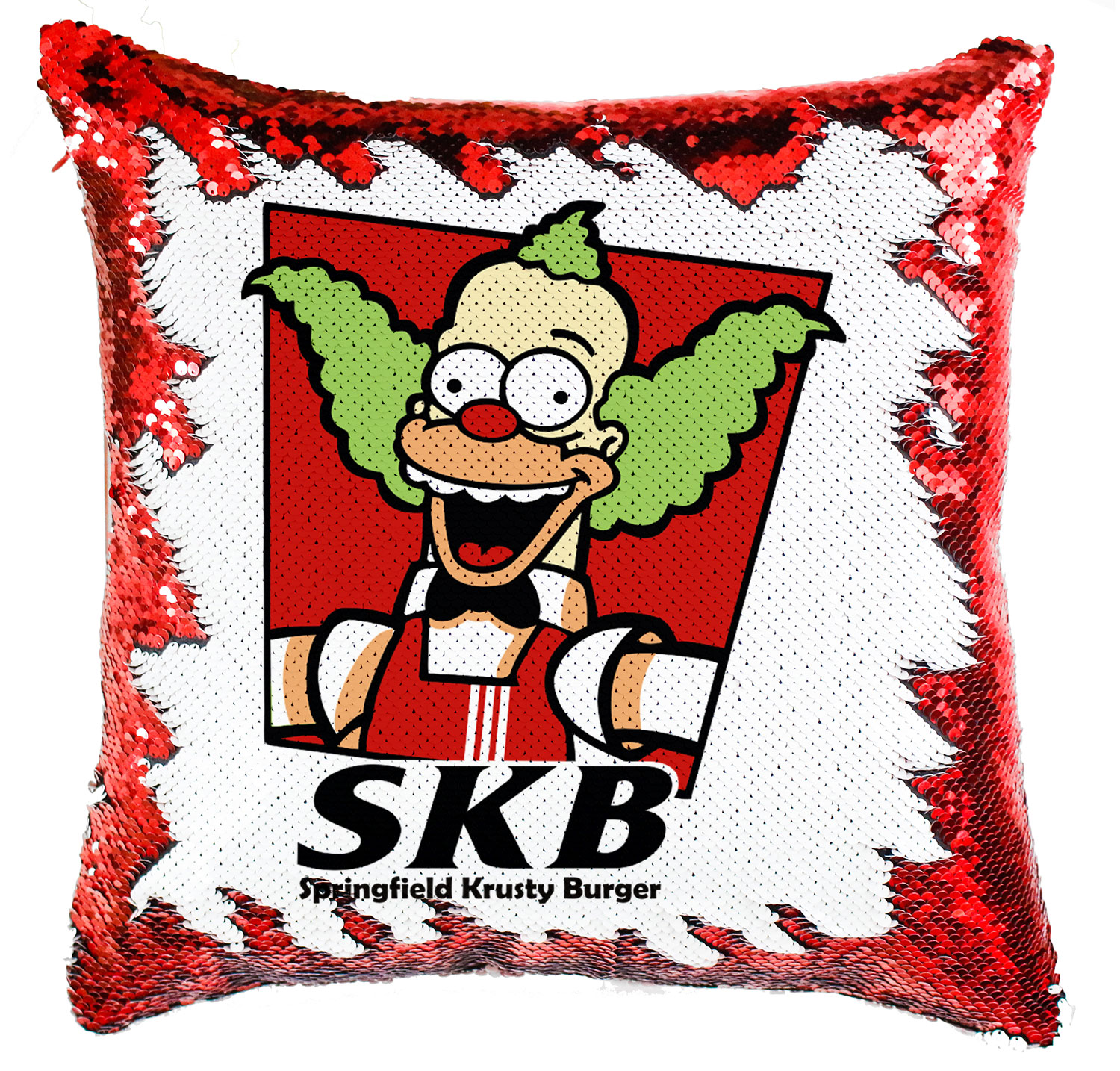 krusty burger simpson család Simiflitteres Párnahuzat