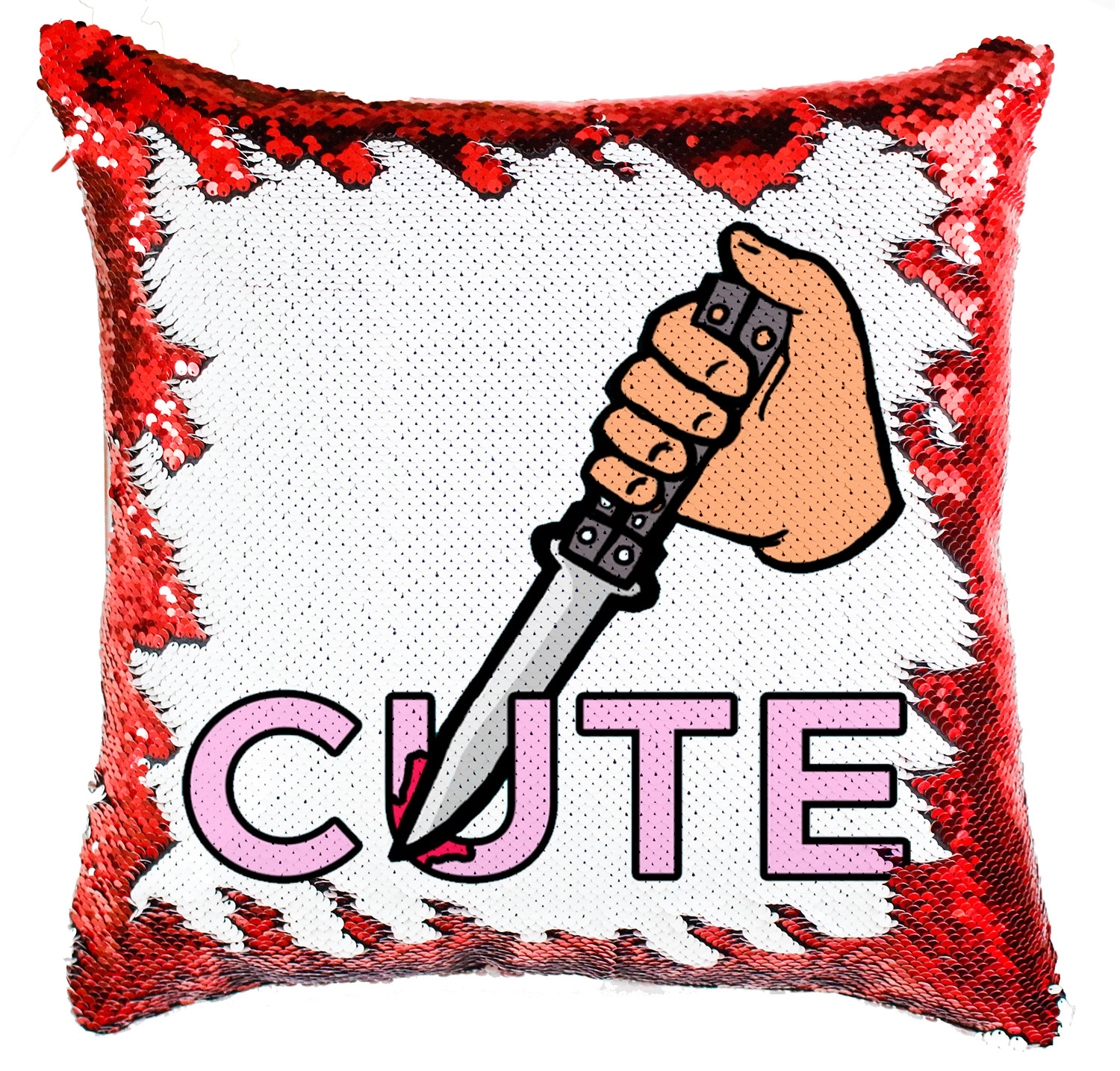 cute psycho psziho kés Simiflitteres Párnahuzat