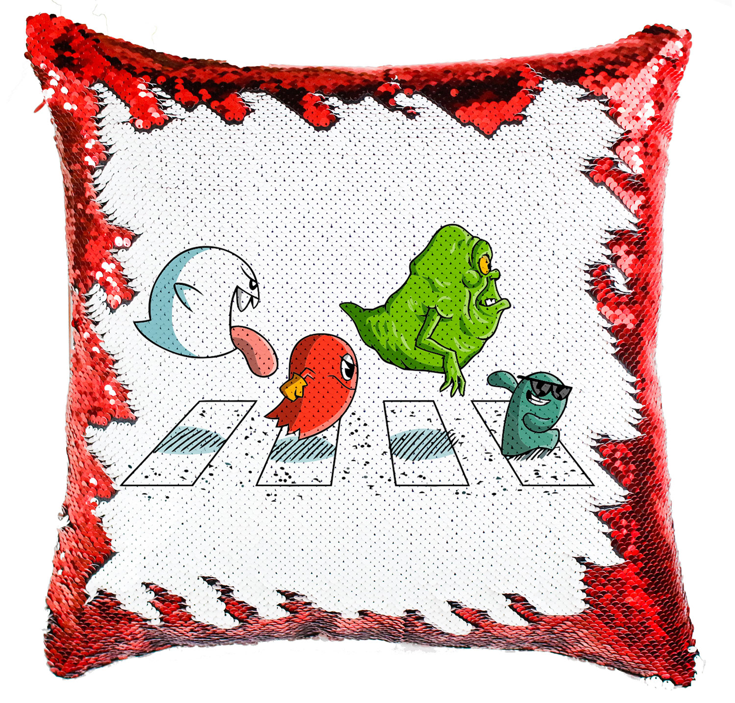 pac man ragacs blue  Simiflitteres Párnahuzat