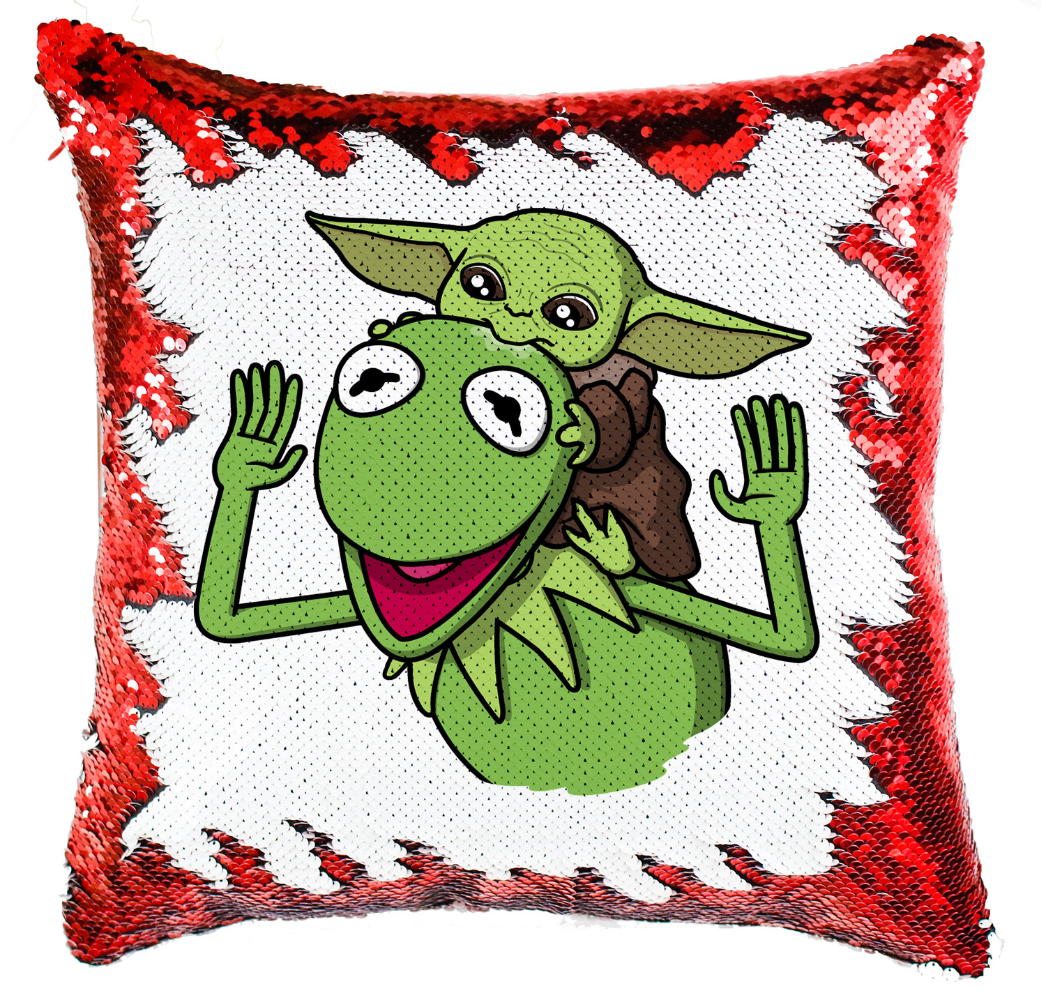 baba yoda baby yoda froggy breki béka Simiflitteres Párnahuzat