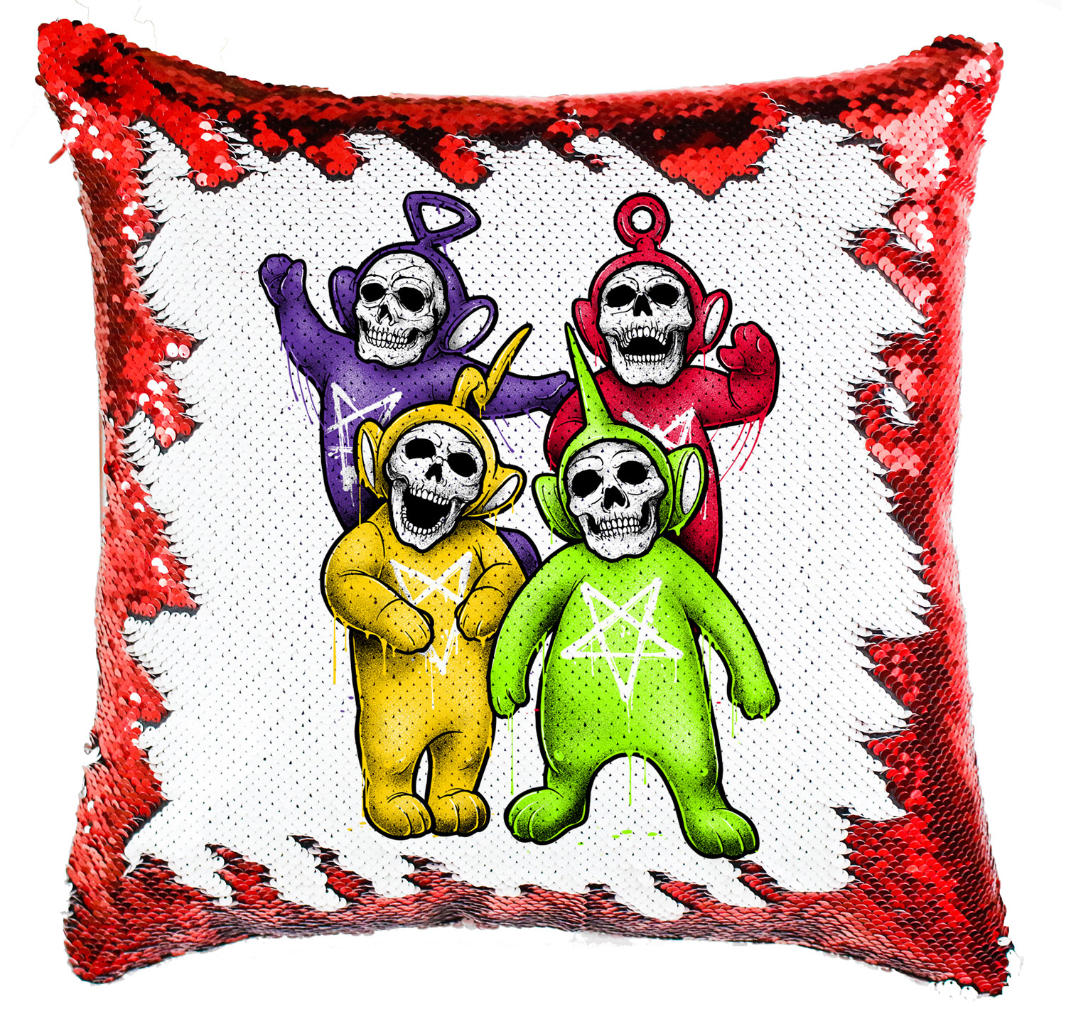 teletubbies koponya Simiflitteres Párnahuzat