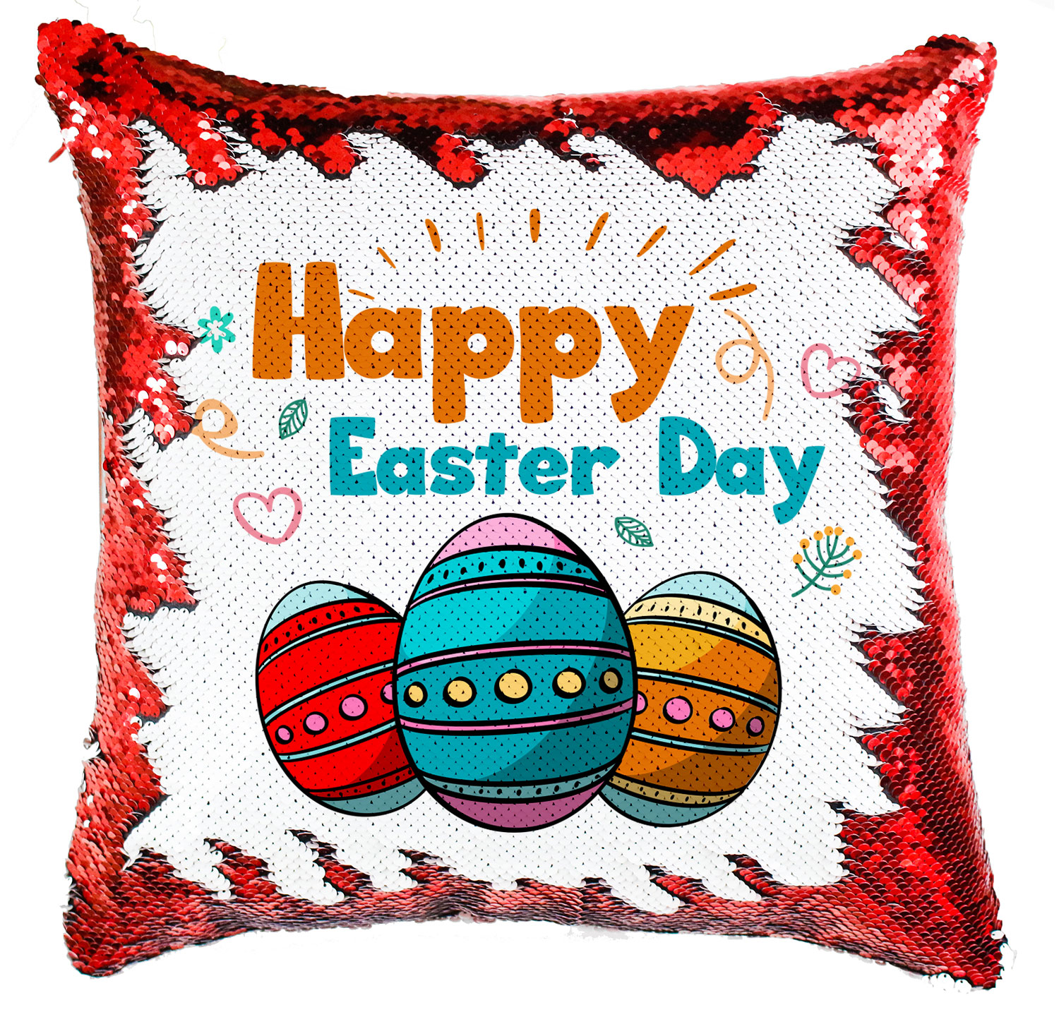 happy easter húsvét Simiflitteres Párnahuzat