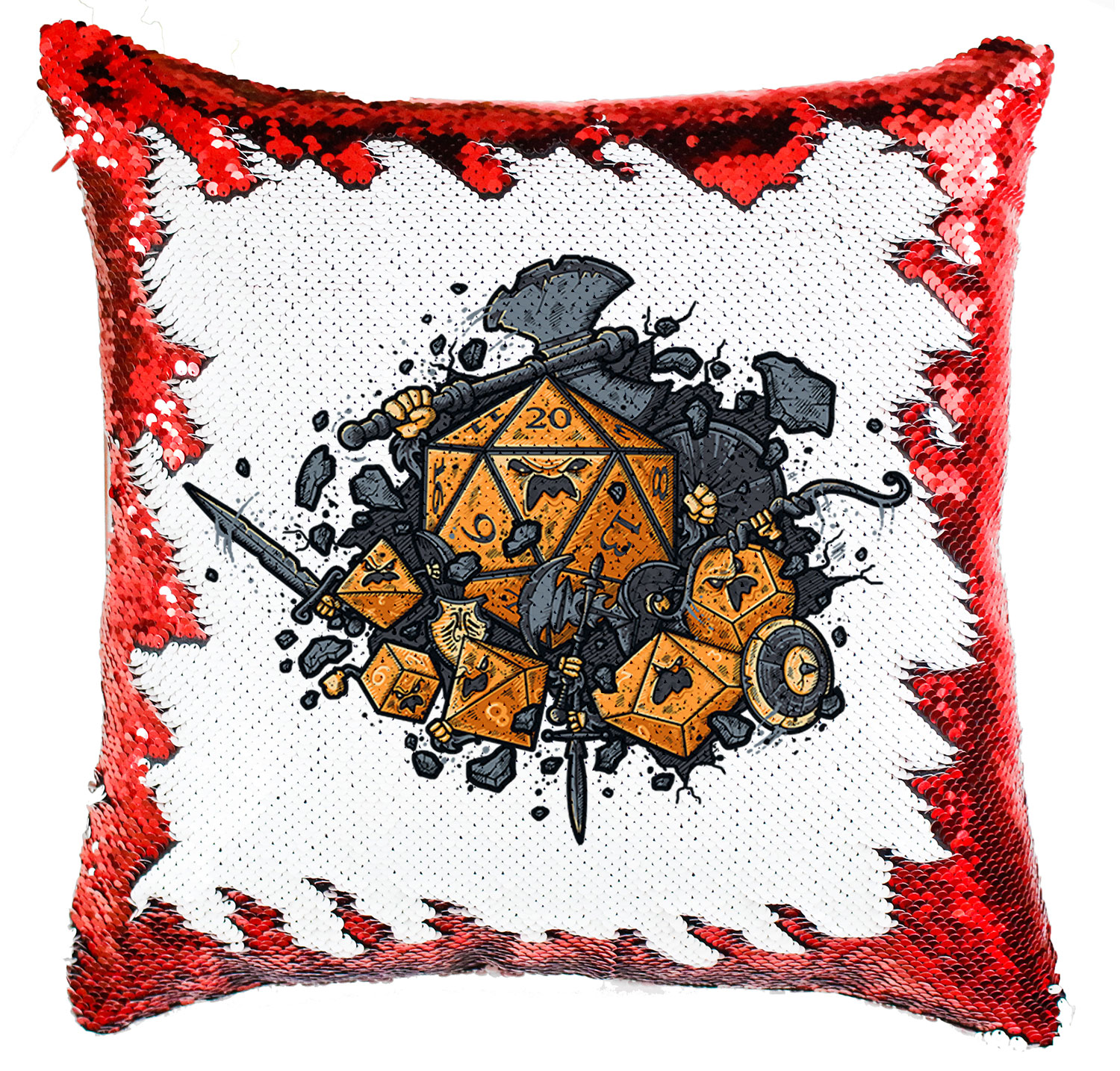dobókocka dobókockák kockás dungeons and dragons Simiflitteres Párnahuzat