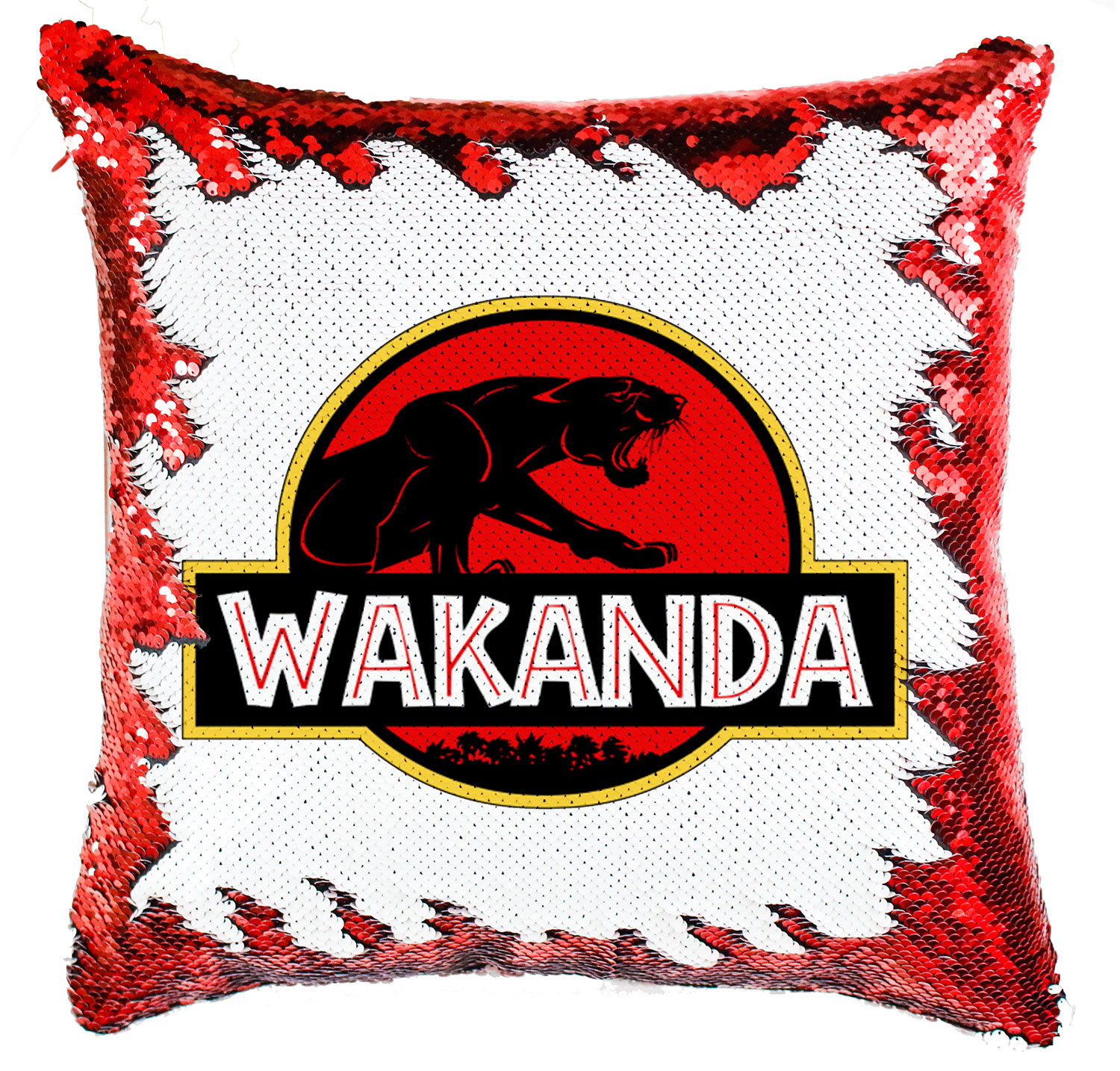 wakanda fekete párduc Simiflitteres Párnahuzat