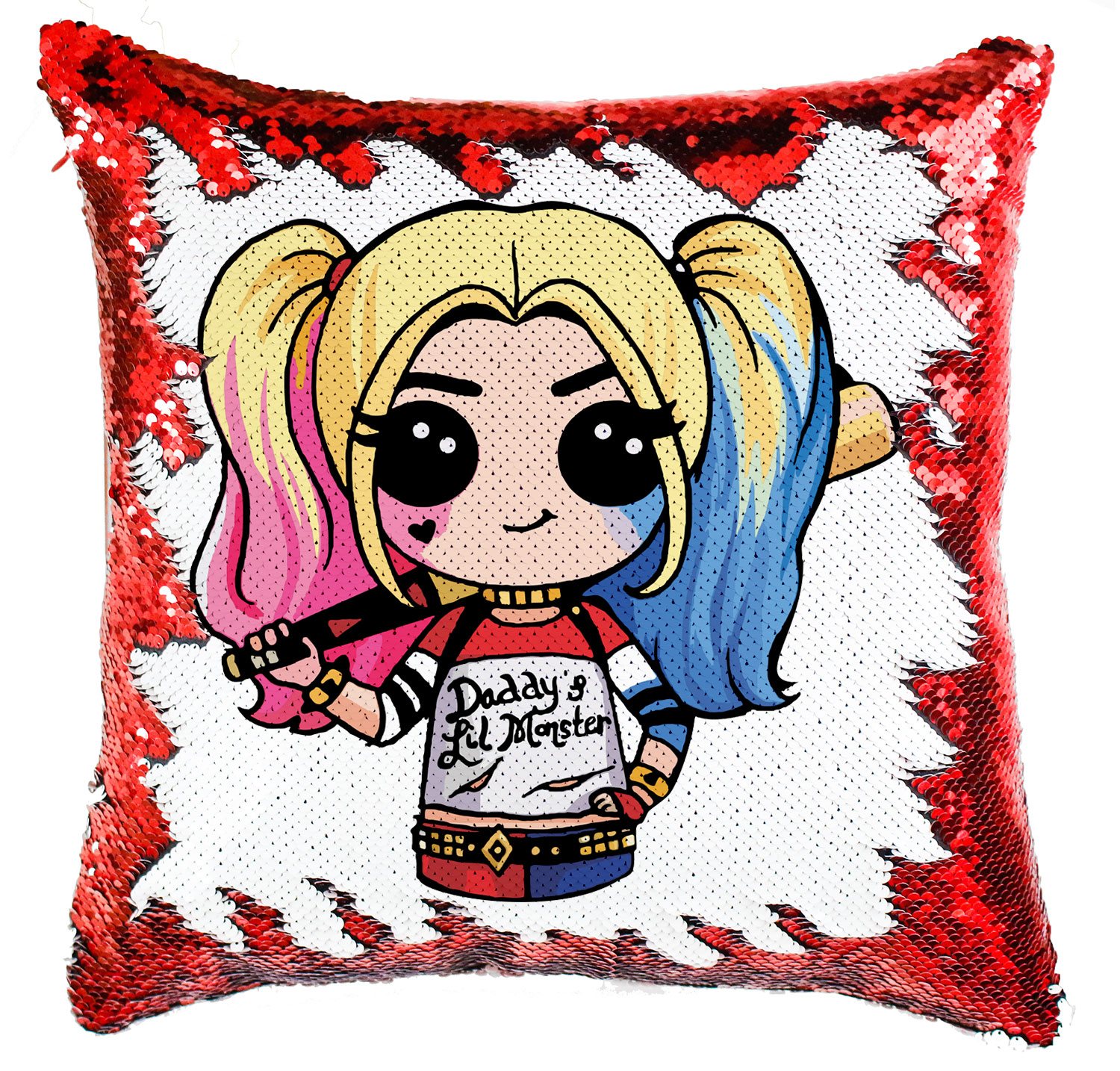 chibi harley quinn Simiflitteres Párnahuzat