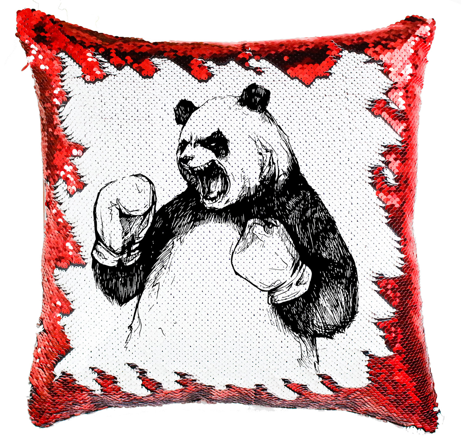 boxoló panda Simiflitteres Párnahuzat