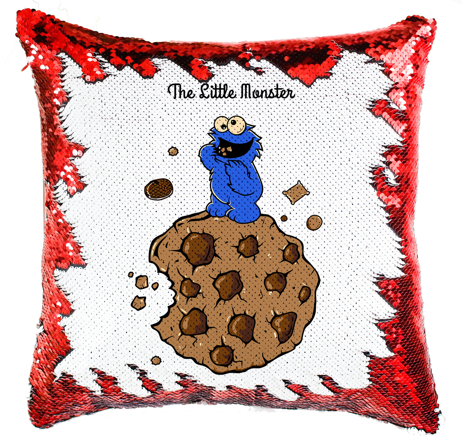 sütiszörny cookie monster Simiflitteres Párnahuzat
