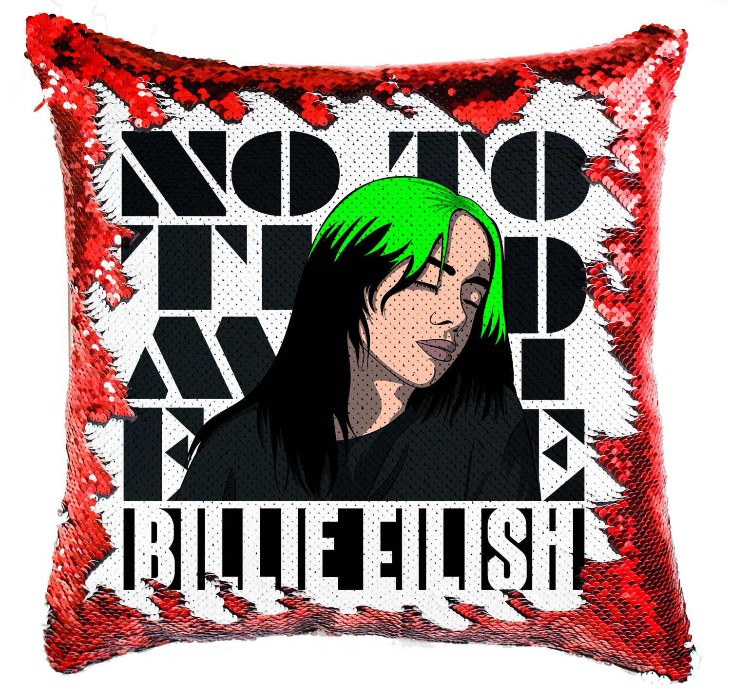 Billie Eilish Simiflitteres Párnahuzat