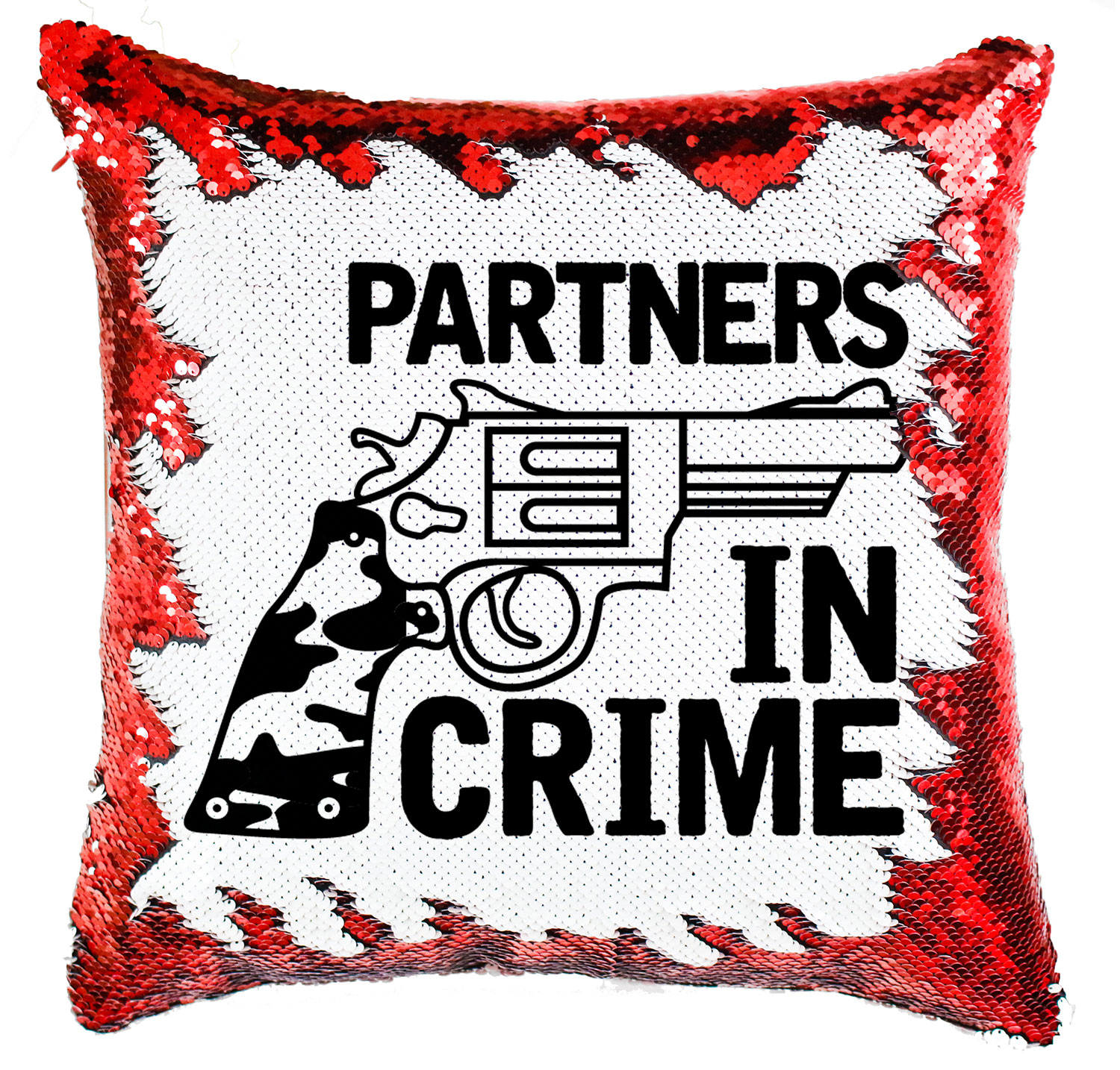 Partners In Crime páros pároknak Simiflitteres Párnahuzat