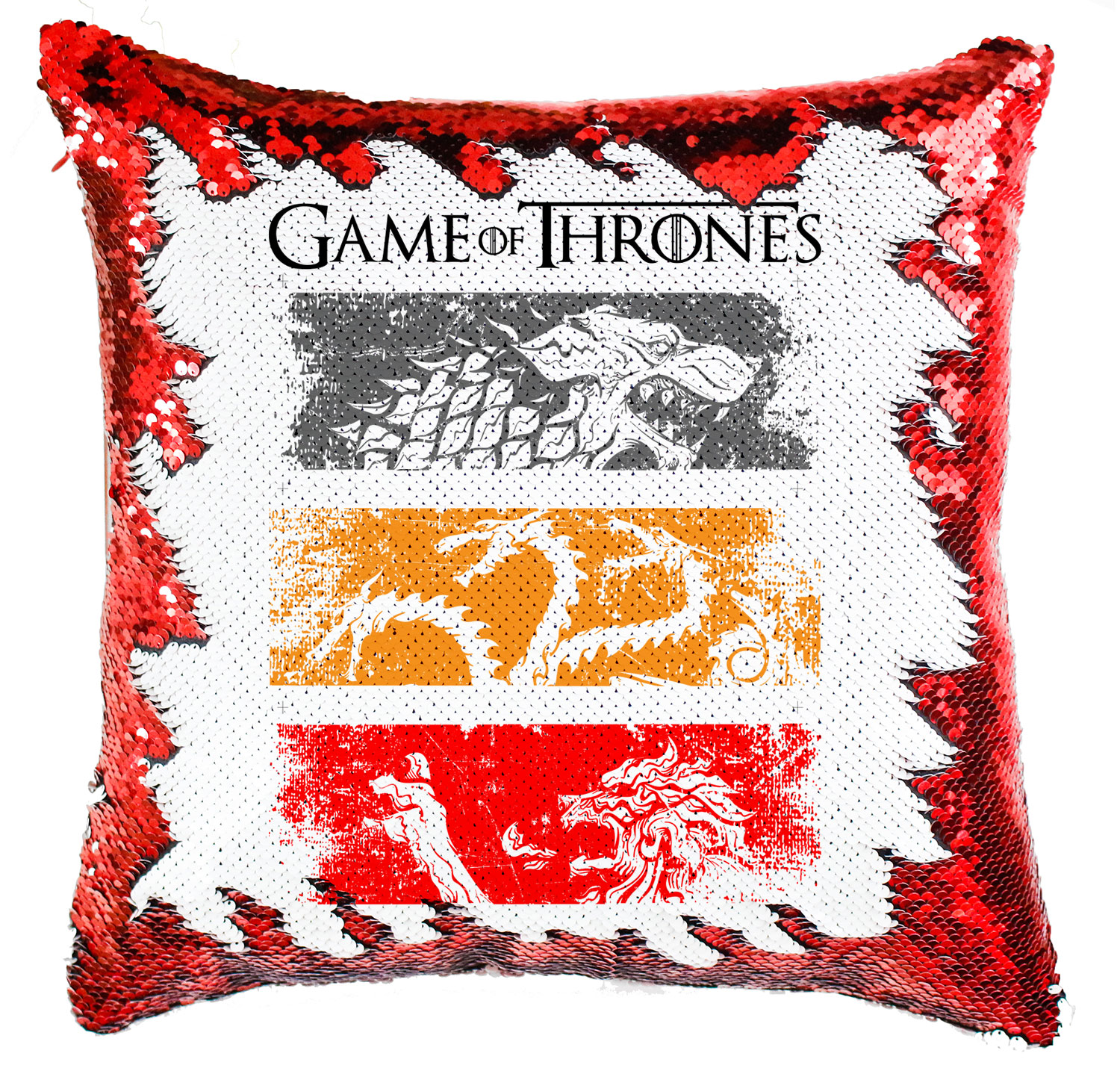 Game Of Thrones trónok harca Simiflitteres Párnahuzat
