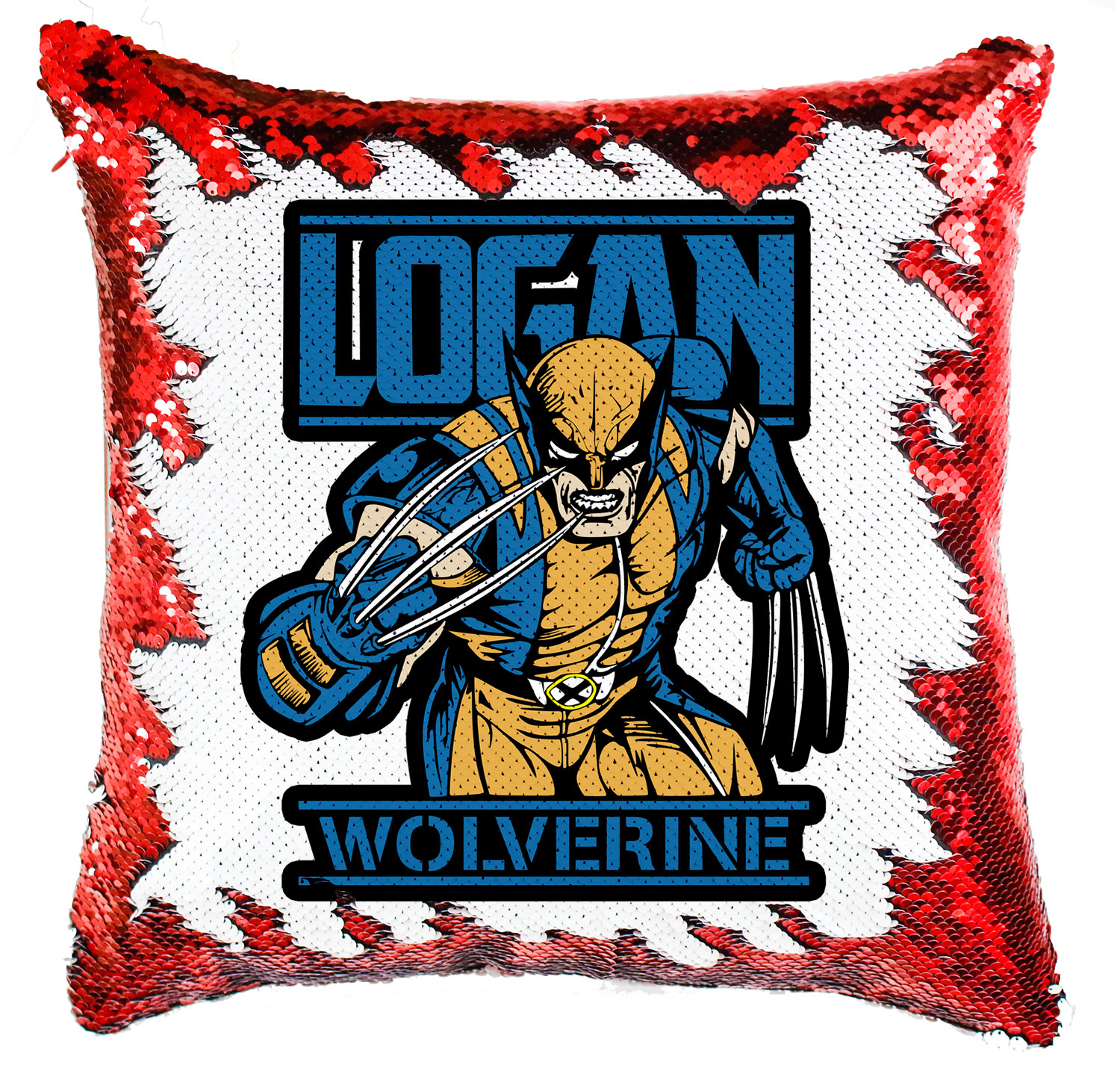 wolverine logan x-men rozsomák Simiflitteres Párnahuzat