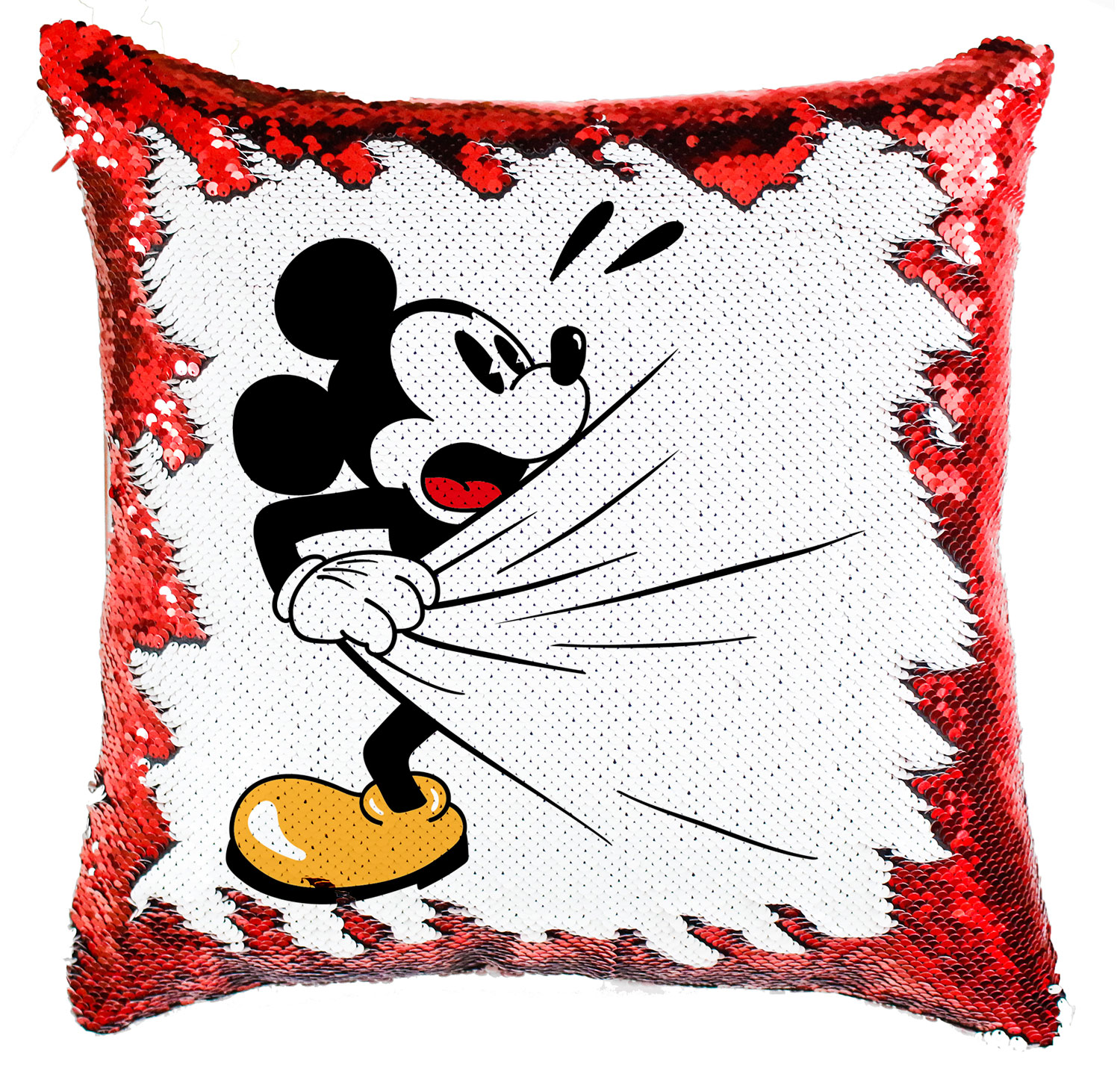 mickey egér zuhanyzik Simiflitteres Párnahuzat