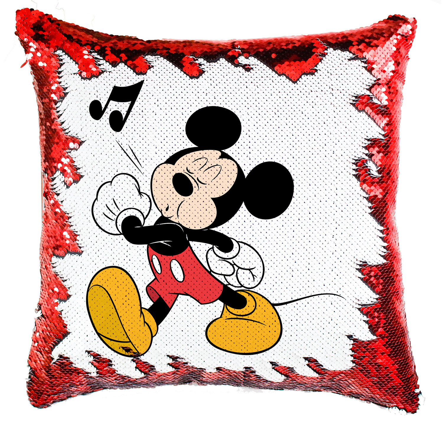 mickey egér fütyül Simiflitteres Párnahuzat