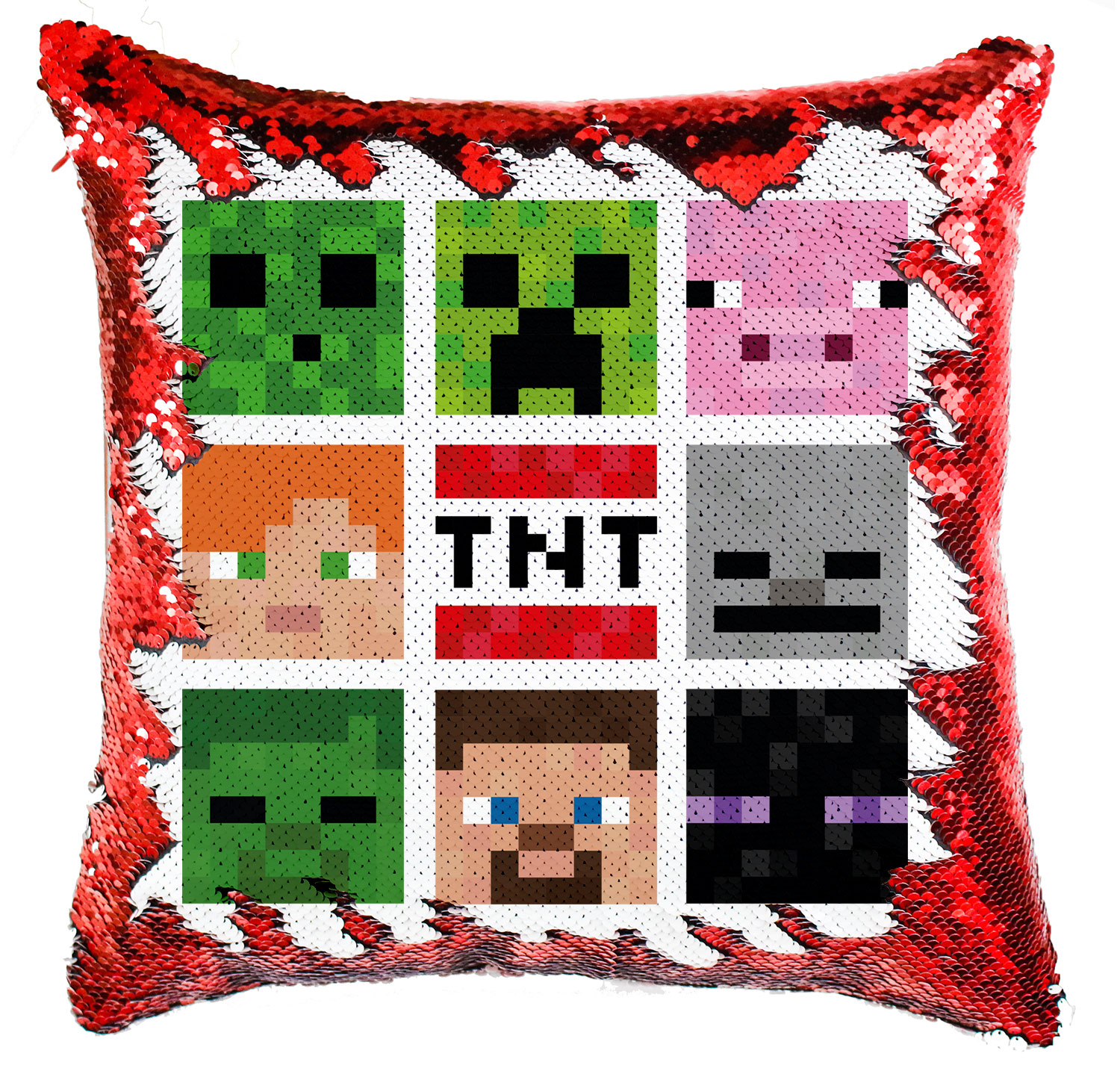 minecraft creeper slender man Simiflitteres Párnahuzat