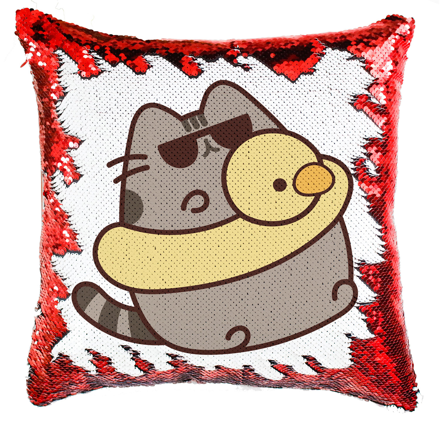 nyár nyaralás szemüveg pusheen macska macskás cica cicás Simiflitteres Párnahuzat