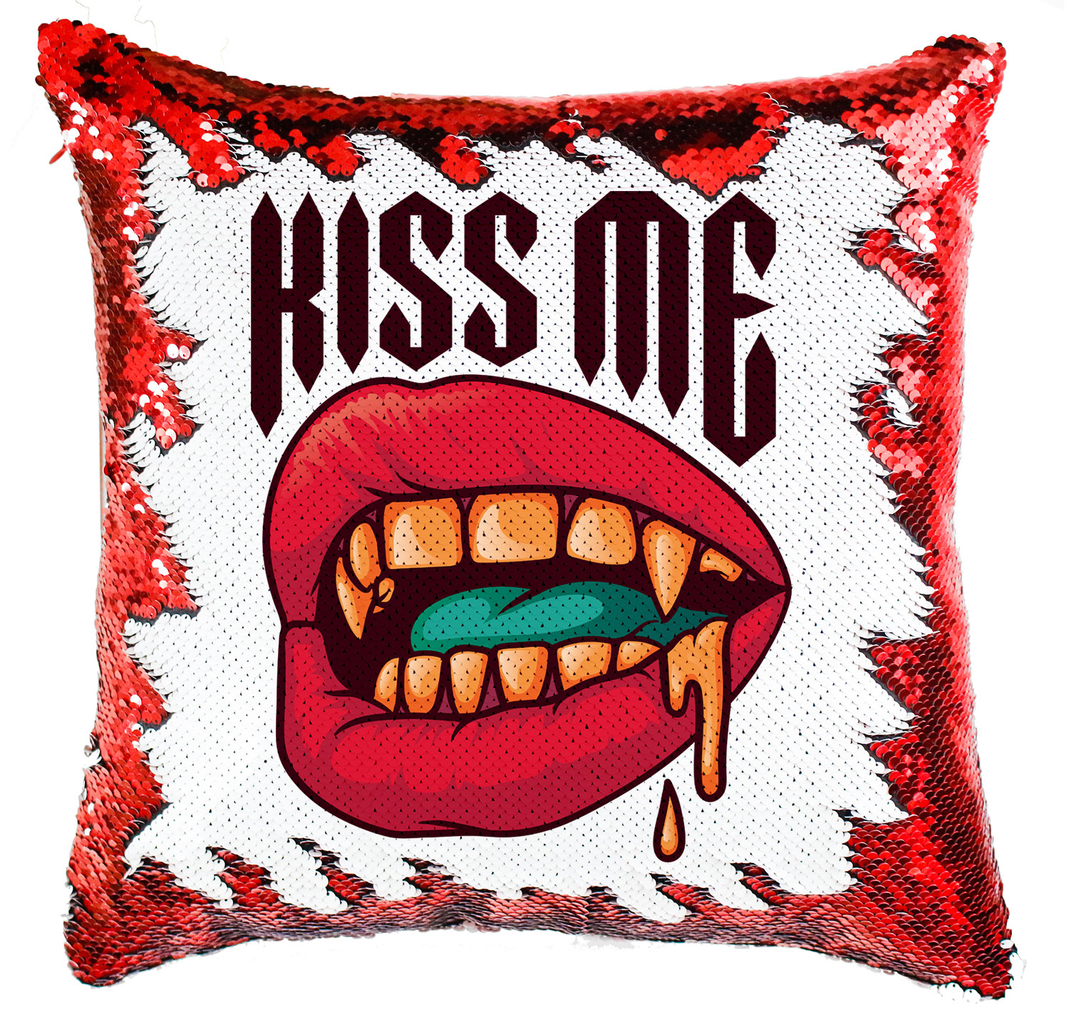 kiss me lips ajak Simiflitteres Párnahuzat