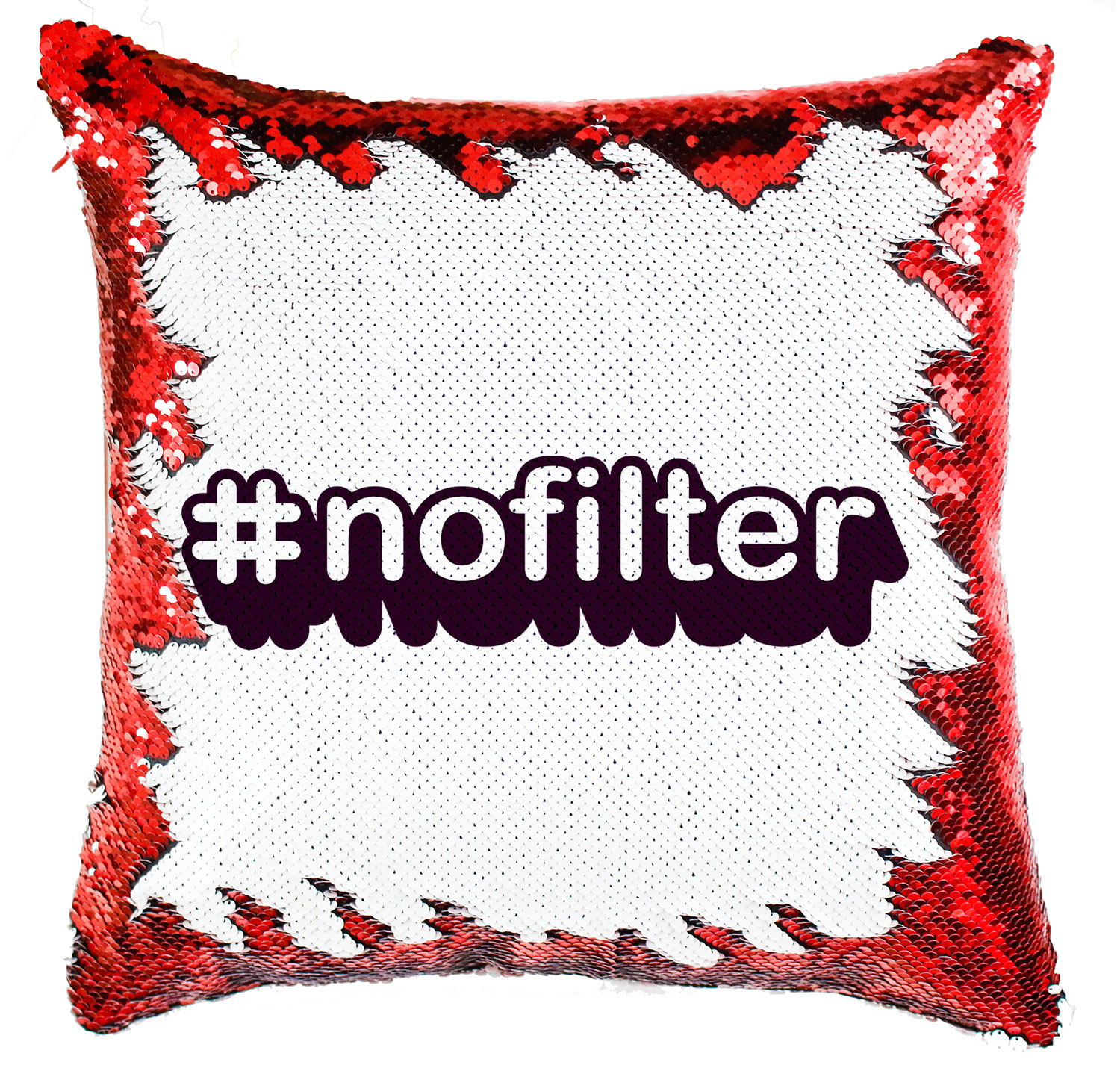 nofilter hashtag hessteg Simiflitteres Párnahuzat