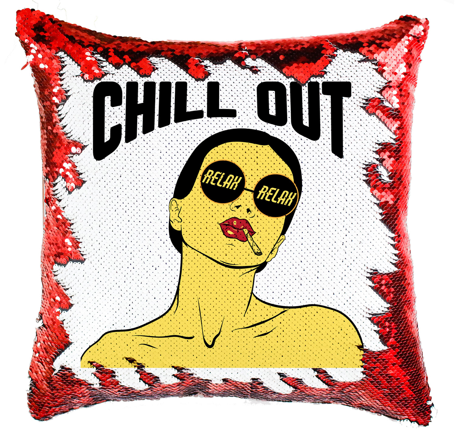 chill out relax girl Simiflitteres Párnahuzat