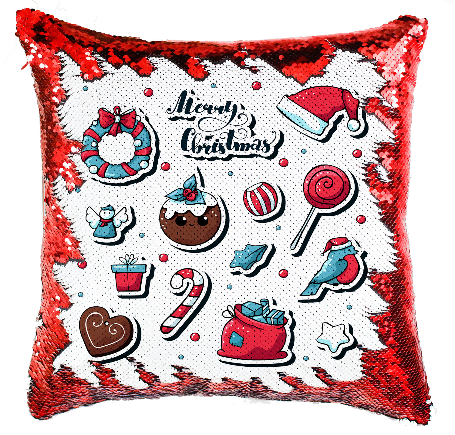 karácsony karácsonyos merry christmas mézeskalács Simiflitteres Párnahuzat
