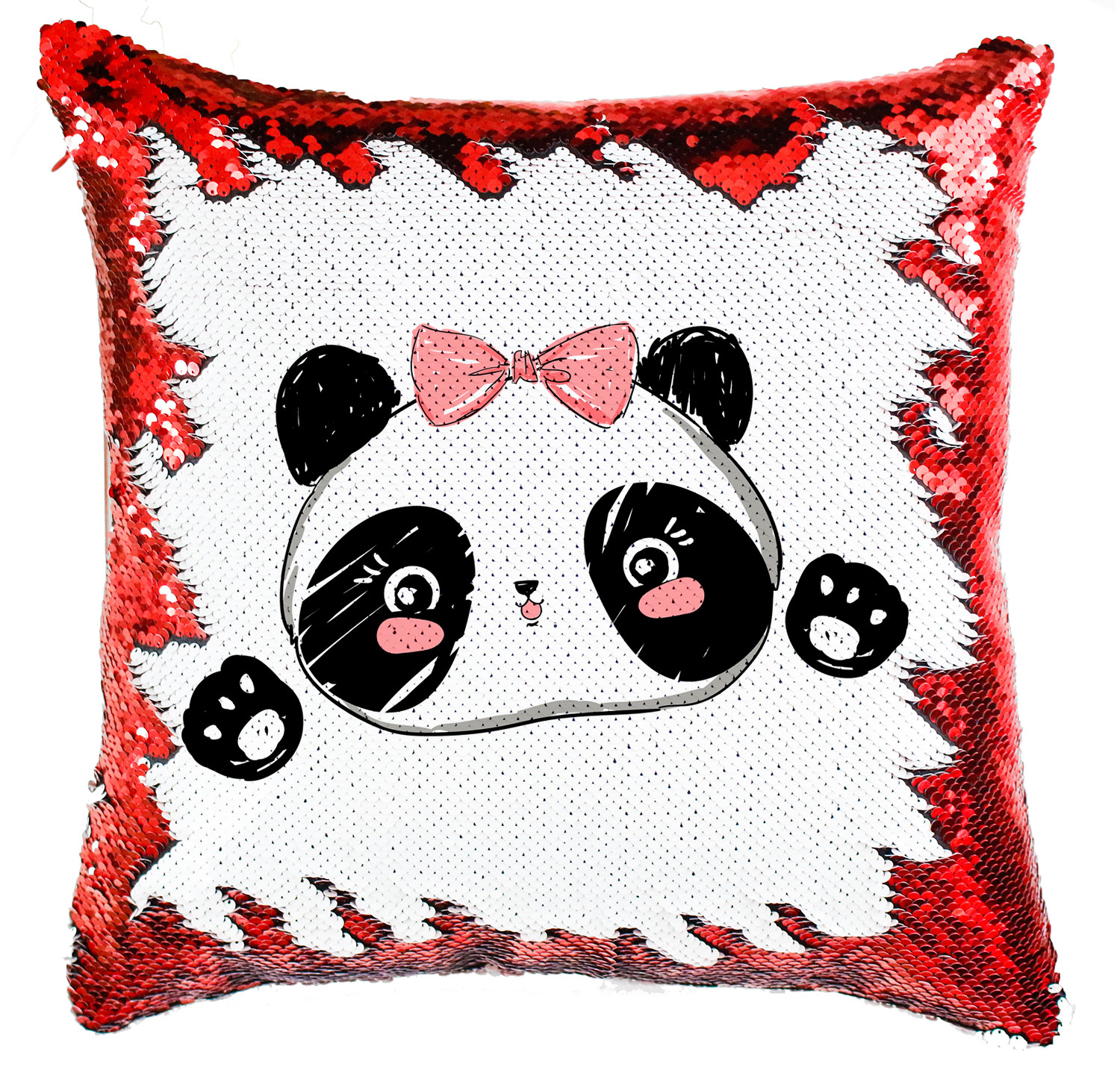 Panda pandás Simiflitteres Párnahuzat