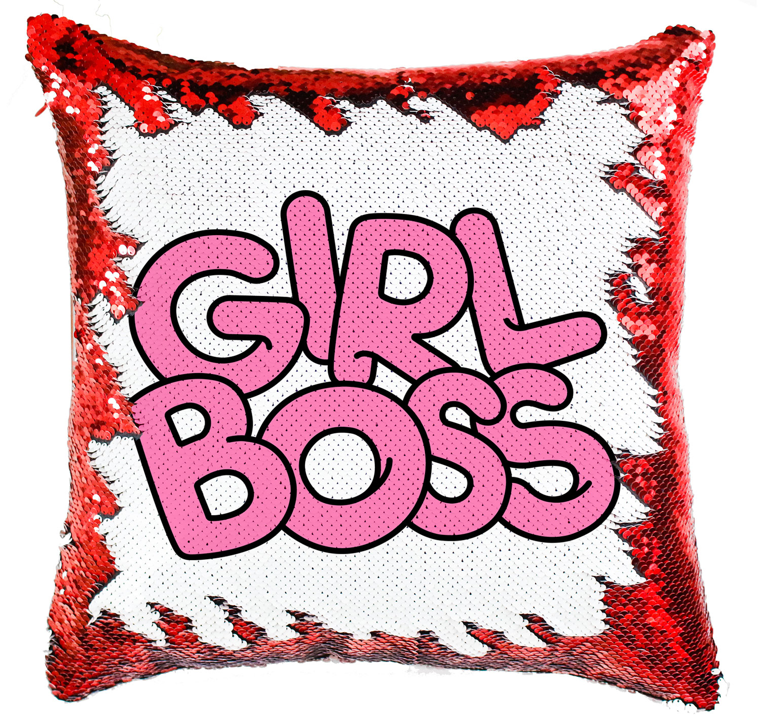 Girl Boss Simiflitteres Párnahuzat