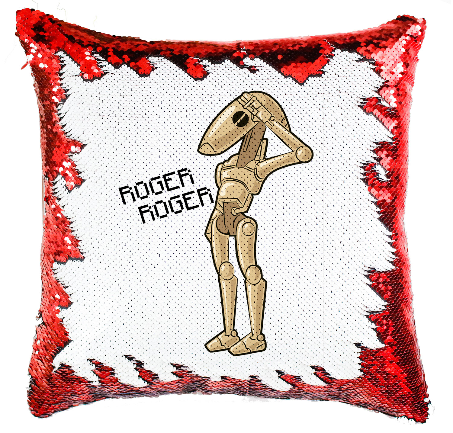 star wars roger droid Simiflitteres Párnahuzat