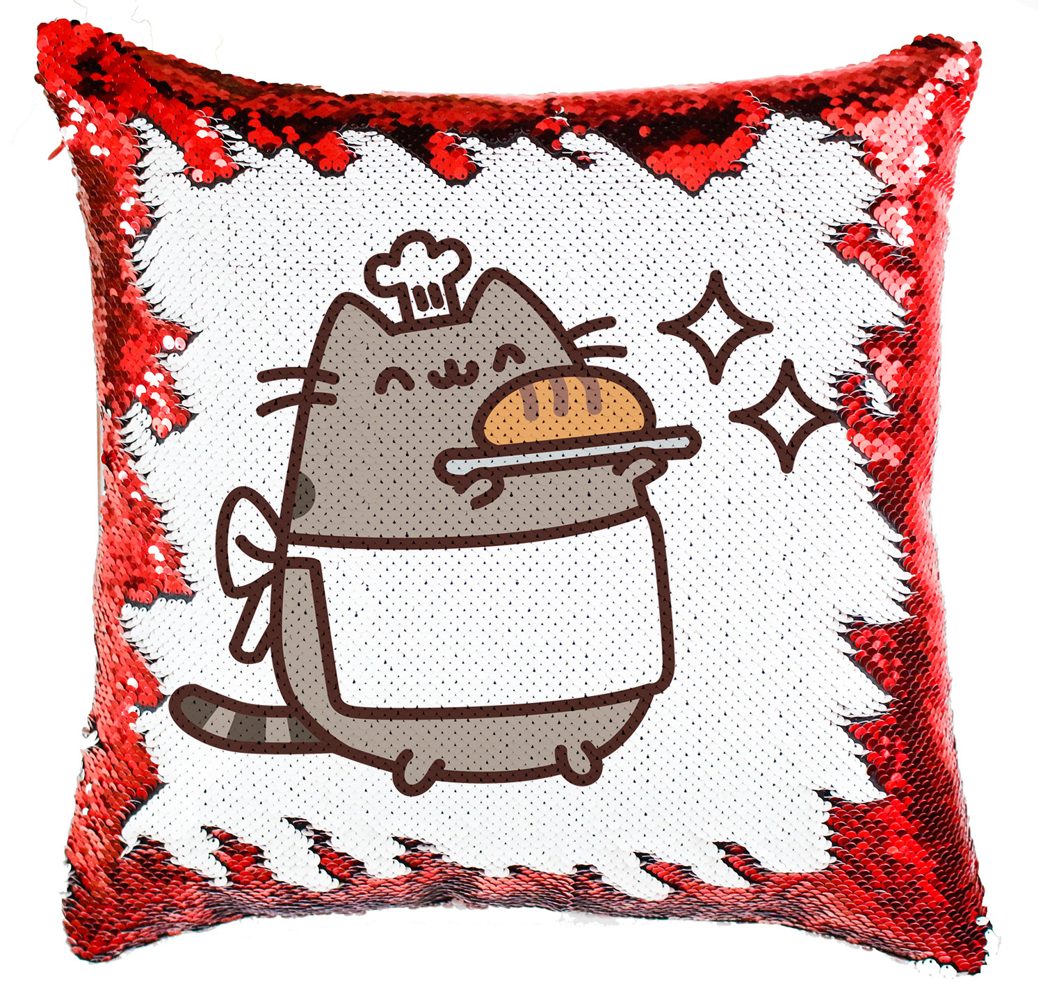 pusheen pék macska macskás cica cicás Simiflitteres Párnahuzat