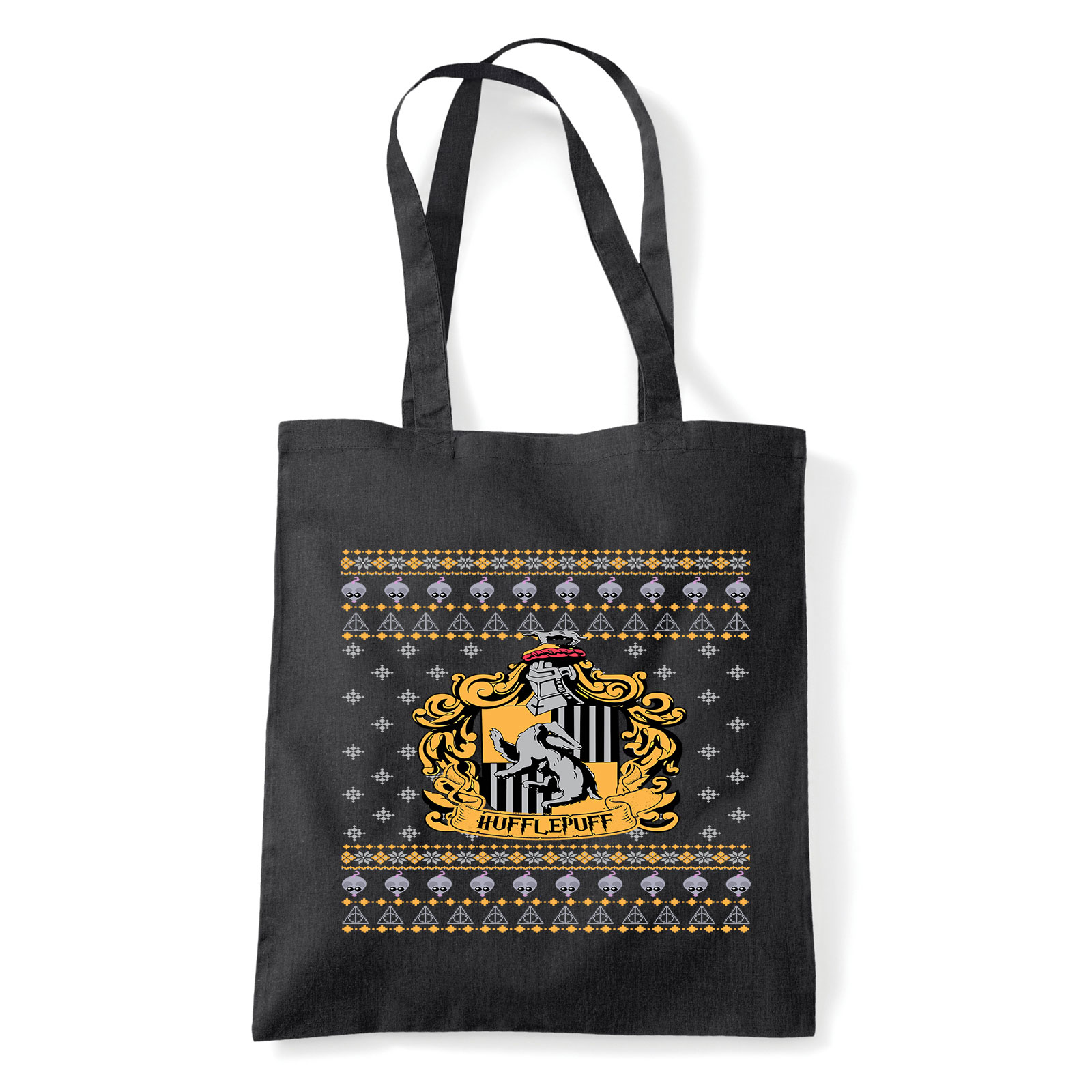 Harry Potter Hugrabug Fekete Shopper Vászontáska